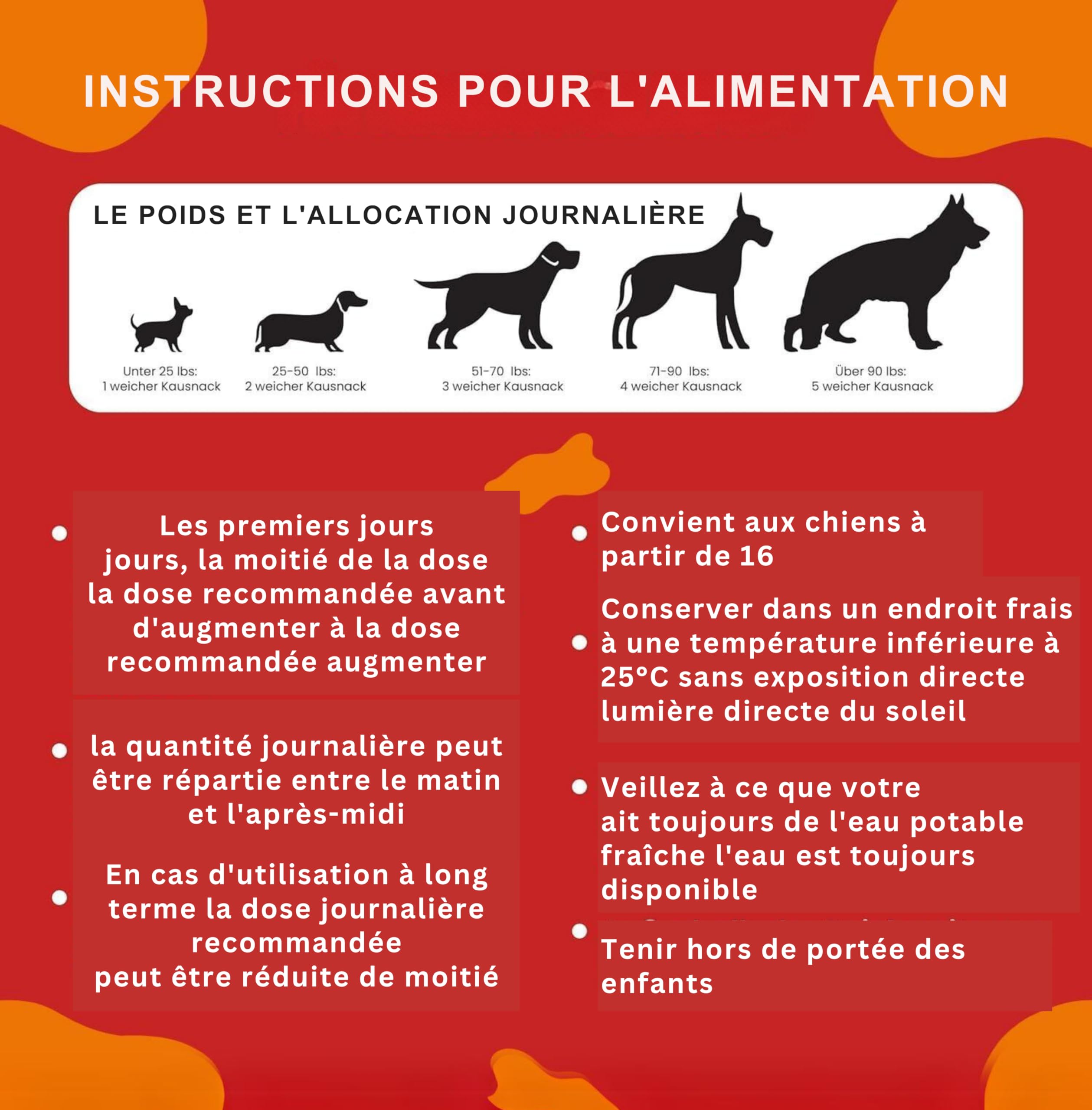 Probiotiques pour chiens - 120 collations - Amélioration de la digestion et du système immunitaire - Développement de la flore intestinale, santé digestive, ventre sensible, cire, nauséabonde et