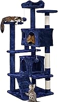 Vista 10 de Yaheetech Árbol para gatos de varios niveles para gatos grandes, con cómodos condominios para gatos