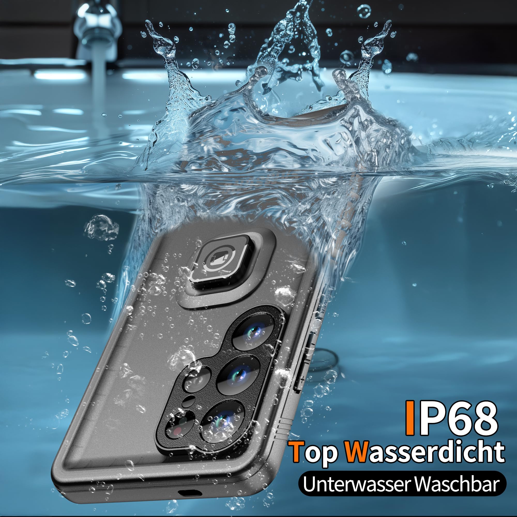 Cozycase Wasserdicht Handyhalterung Fahrrad Für Samsung Galaxy S26 Ultra | Anti-Diebstahl Hülle Handy Halter Motorrad Lenker Rennrad Mtb Ebike Bike Phone Holder Mount Fahrradhalterung IP68 Waterproof