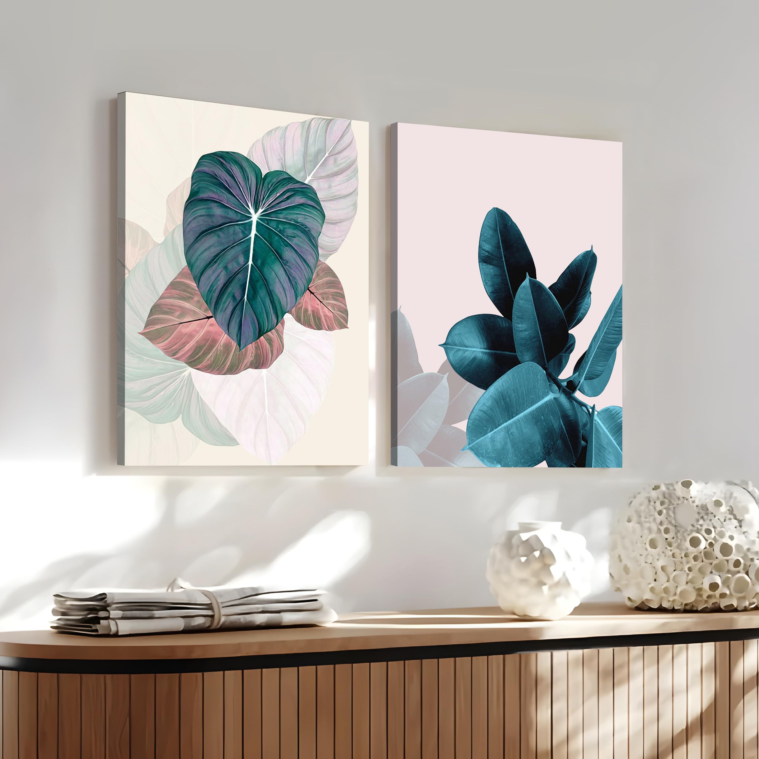 Boho Canvas Art Set - 2 Abstract Wall Paintings -8 Boho Canvas Art Set - 2 Abstract Wall Paintings -8