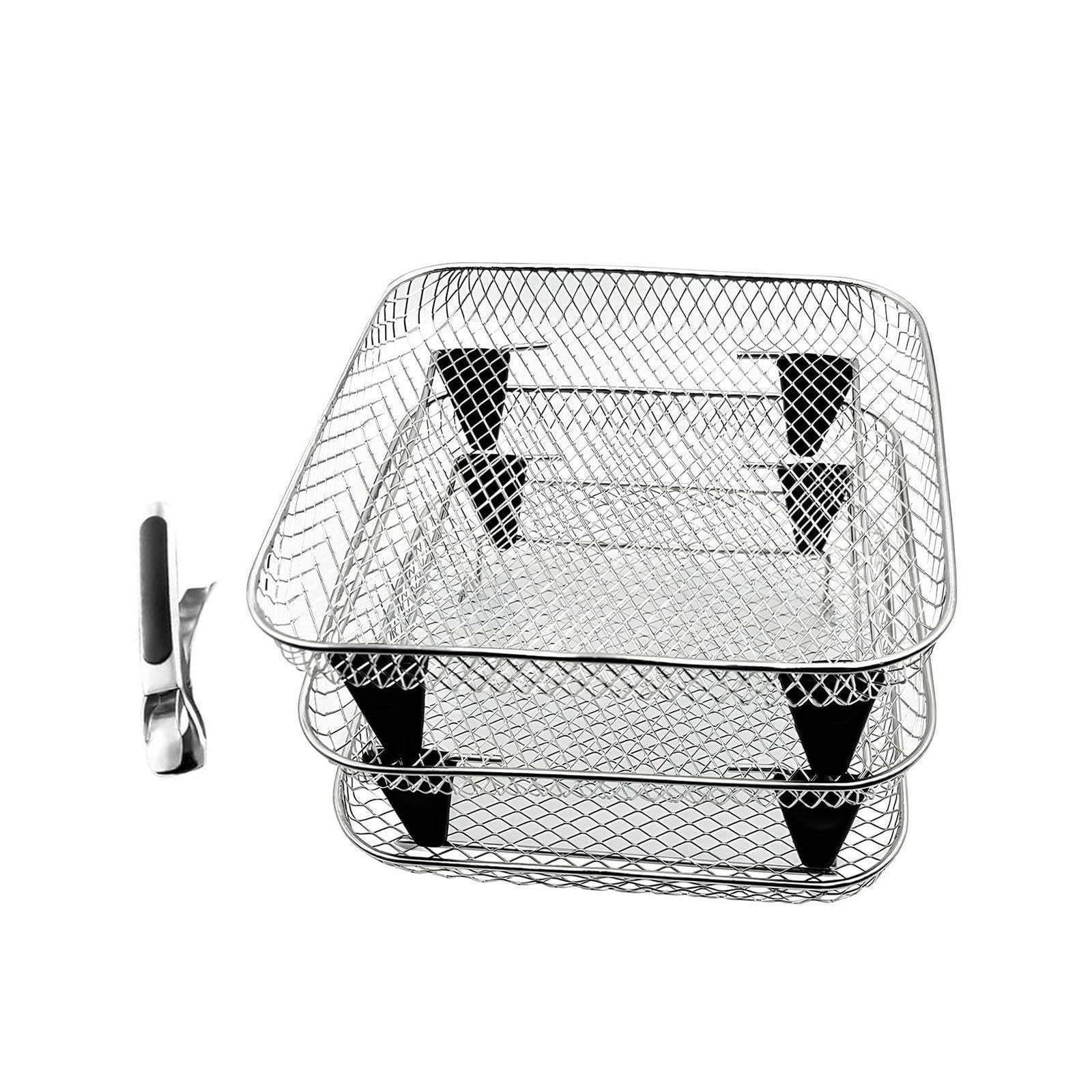 Rejilla para Freidora de Aire, Fácil de Limpiar, Apilable, para Secar Alimentos en La Cocina Y en Casa.