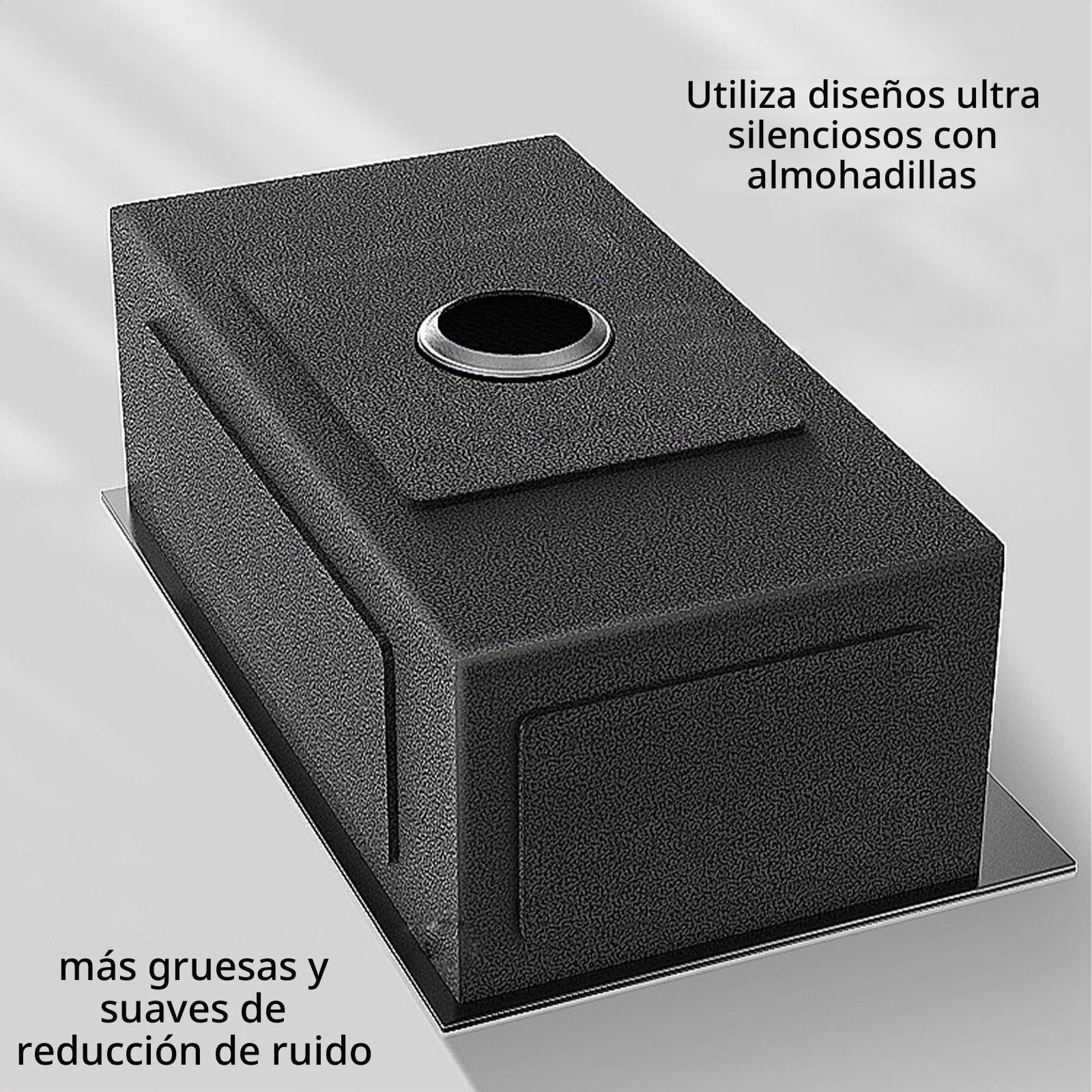 Fregadero Cocina 1 Seno 80 x 50 cm Fregadero Bajo Encimera o Sobre Encimera Con Grifo Fregadero de Acero Inoxidable con Juego de Desagüe