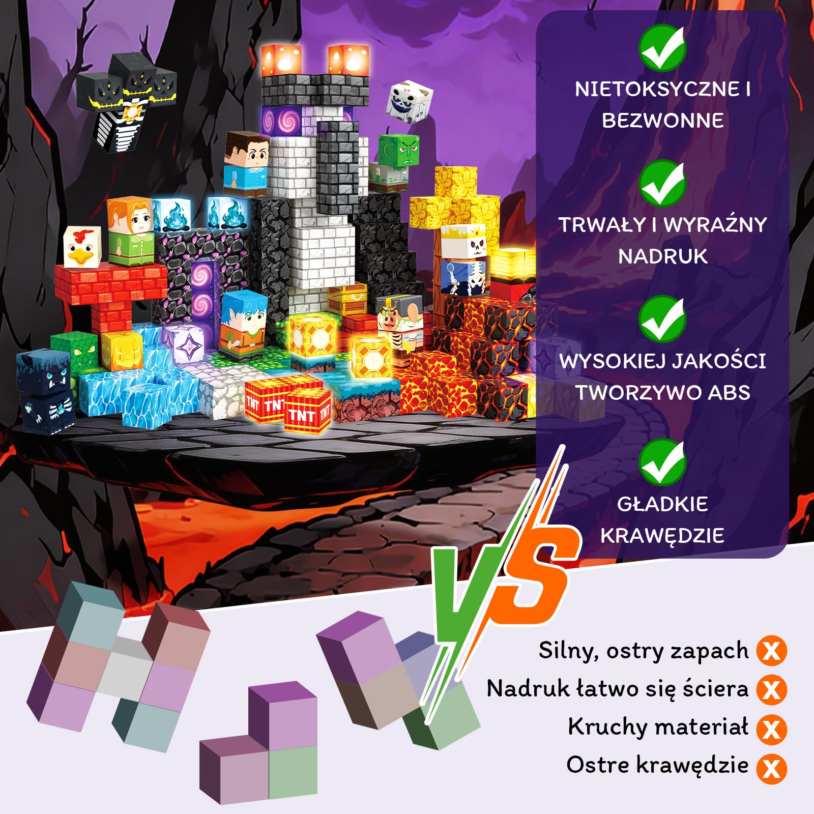Klocki Magnetyczne 220 PCS 2CM, 3+ Zabawki sensoryczne STEM Montessori, Magnetyczne Klocki dla 3 4 5 6 7 8 9 10 11 12 8-12 lat Chłopcy i dziewczynki Prezenty urodzinowe