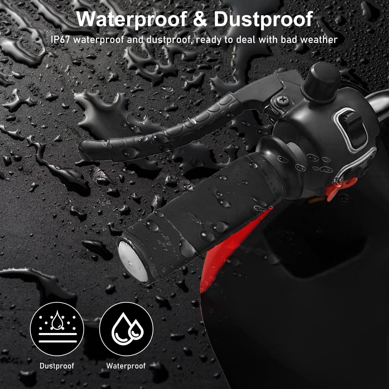 Manopole riscaldanti per moto, 12 V, maniglie riscaldate USB, controllo intelligente della temperatura a tre livelli, maniglie per il riscaldamento manuale, per l'inverno, universale per motociclette