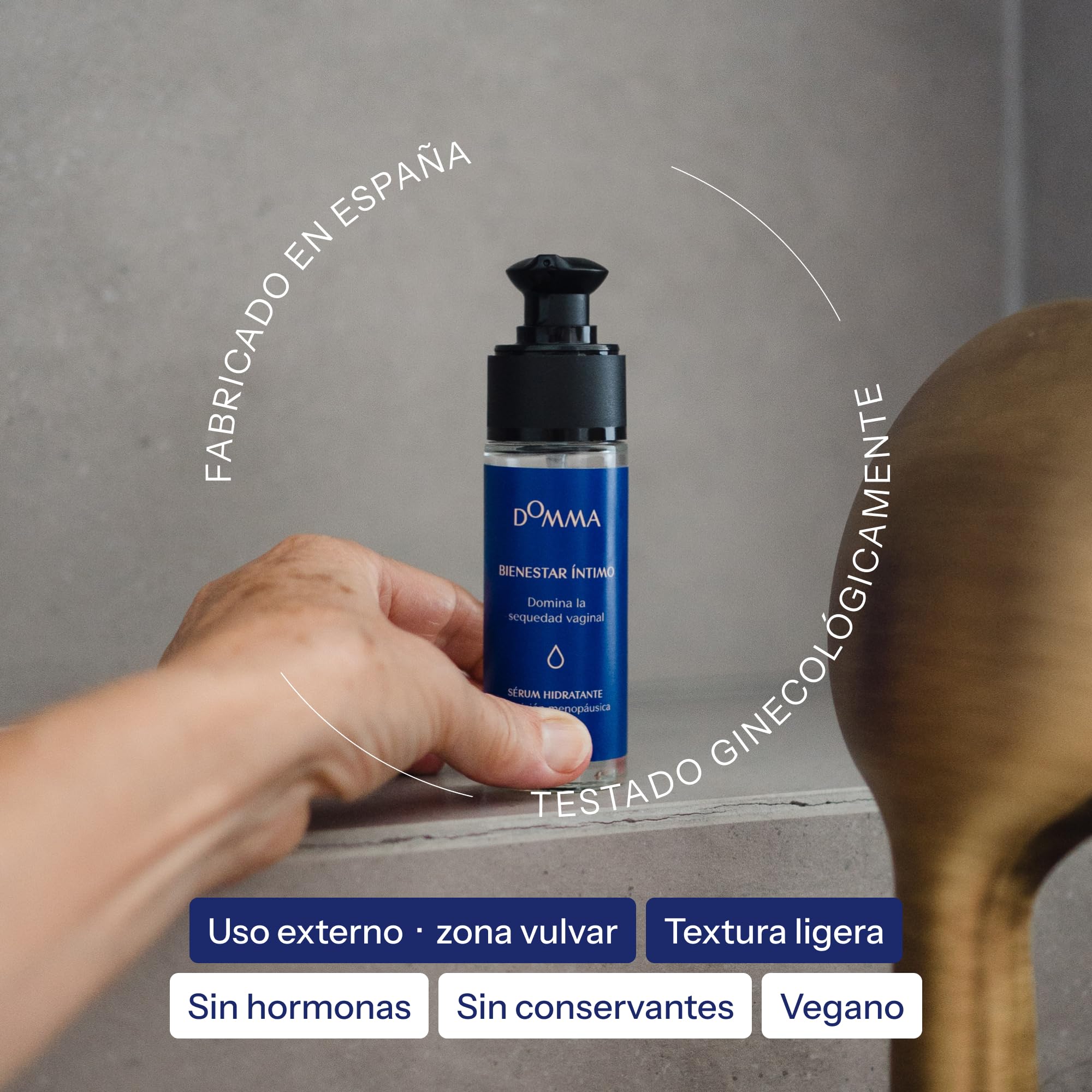 DOMMA Bienestar Íntimo Menopausia, Hidratante Vulvar, Uso Externo, 30 ml