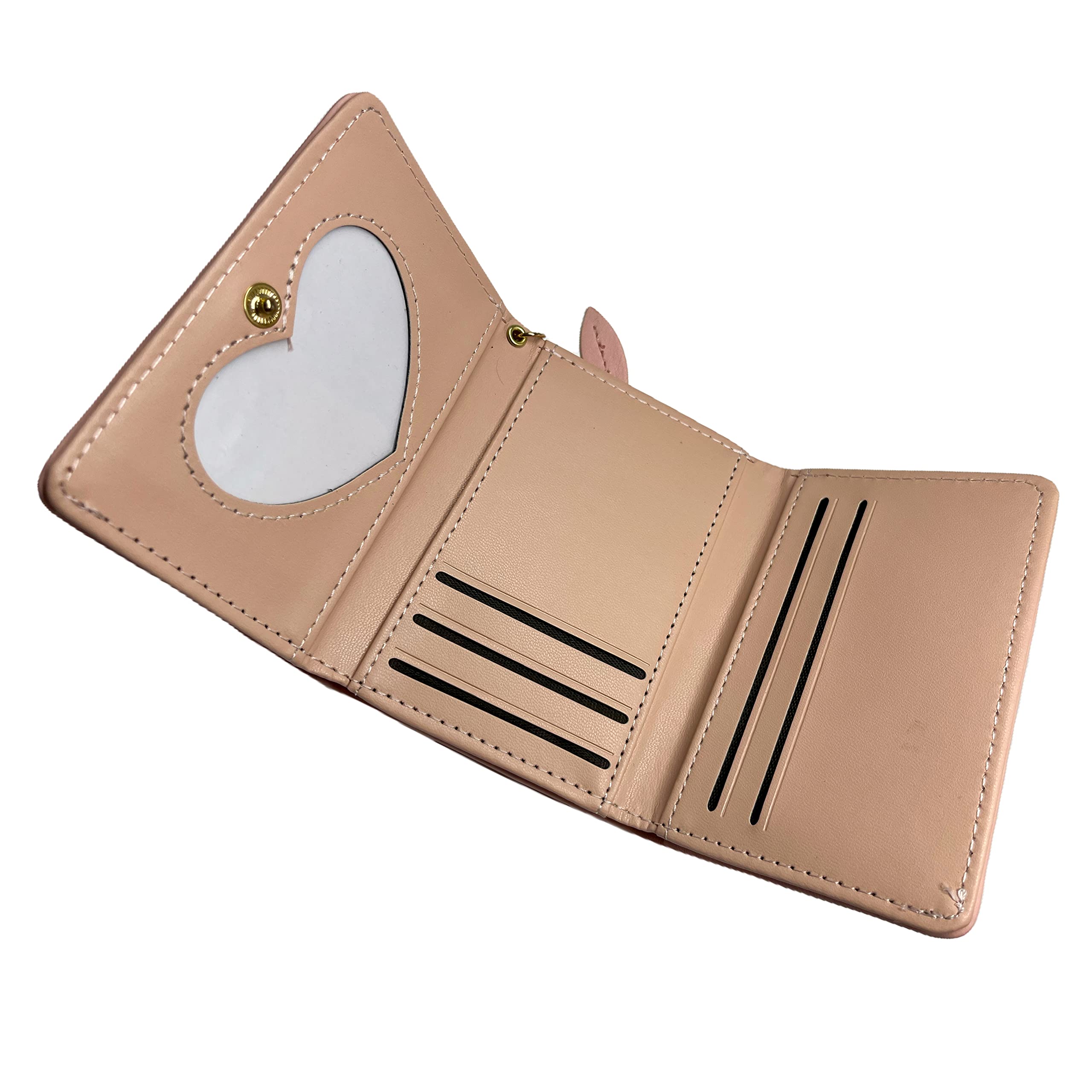 Cartera de moda para mujeres y niñas, con diseño de tigre 3D, billetera corta delgada con bolsillo para efectivo, tarjetero, monedero con ventana de identificación para mujer, Azul, Bonita 4