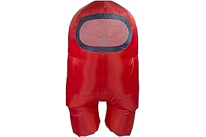 Party City Among Us Red Crewmember Inflatable Costume