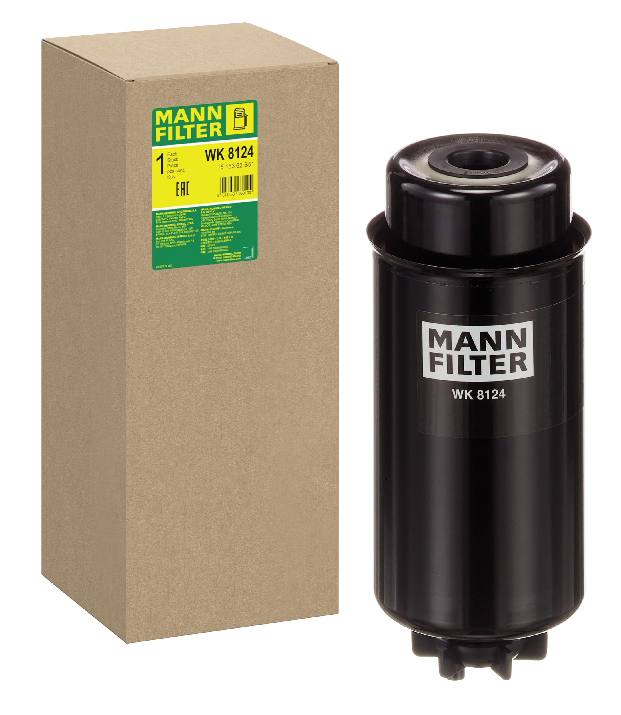 FUEL FILTER WK 8124 FOR NEW HOLLAND 675TA/HD/TA/FA/TA/HB/TA/FB 7.5L 6cyl TM