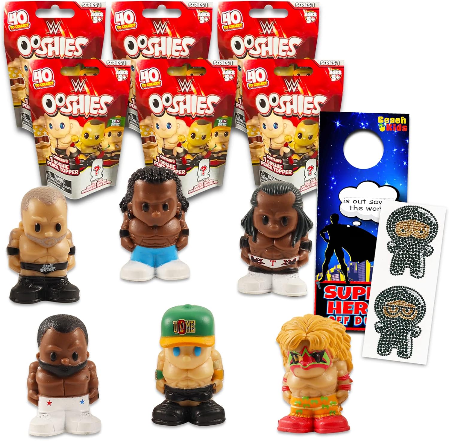 WWE Blind Bags Party Favors for Kids 6 Pc WWE Party