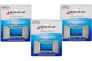 Mag-Float Algae Scraper Blades for Small & Medium Aquariums (6 Blades)