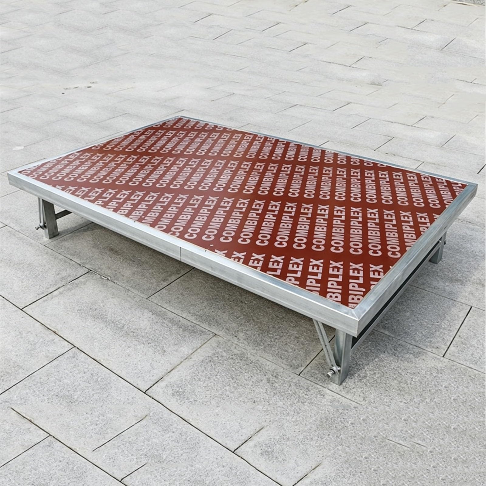 Piattaforma pieghevole resistente, unità modulare portatile, capacità di 599,6 kg per DJ, matrimoni, eventi, auditorium scolastici, concerti, ristoranti, bar (1 confezione)