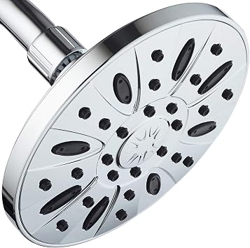 High Pressure 6 inch Luxury Spa Rain Shower Head. Anti-Clog Nozzles, Angle Adjustable, Premium All Chrome Finish. Trust AquaDance - Premier American Brand from Leading U.S. Showerhead Manufacturer!
