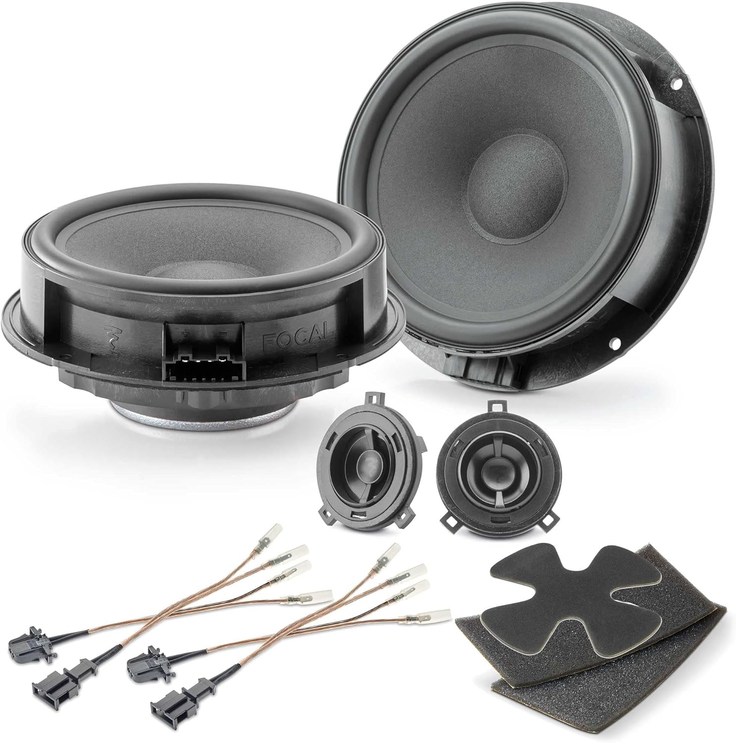 Focal is 165 VW 2-Way Component Kit Compatible with Select Volkswagen Vehicles, RMS: 60W - MAX: 120W