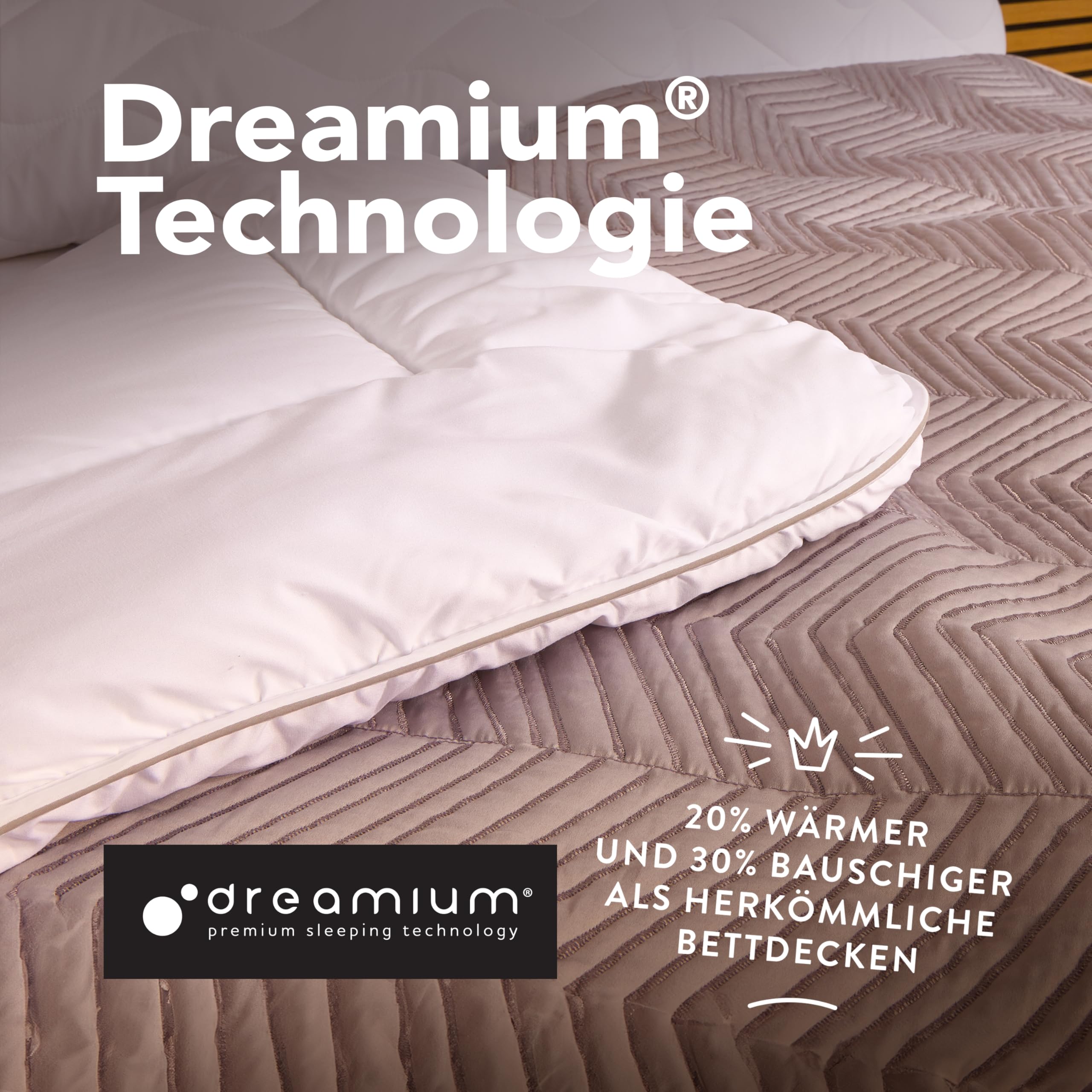 John Cotton NightCloud Bettdecke 200x220 - Premium Klasse Steppdecke für Allergiker | Oeko-Test Zertifiziert Bettdecken | Ideal Schlafdecke für Frühling & Herbst | Weiche Microfaser Decke | Weiß