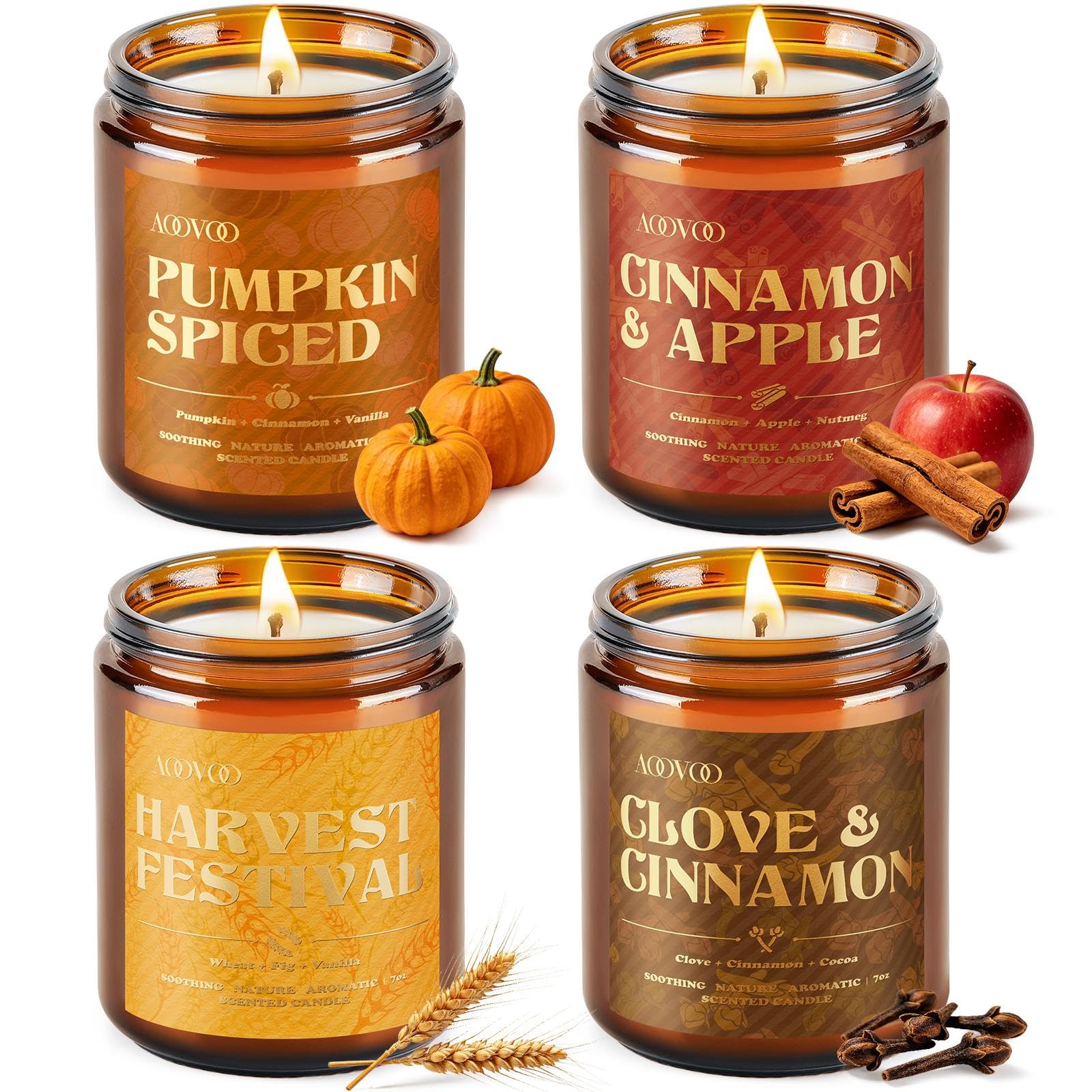 AOOVOO Men's Candles - 6 Pack for Home Fragrance -9