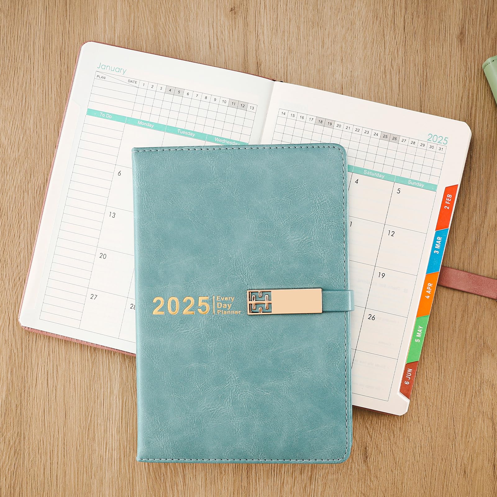 Agenda Accademica 2025 A5 - Copertina Rigida, Un Giorno Per Pagina, Con Penna E Tasca - Foto 11