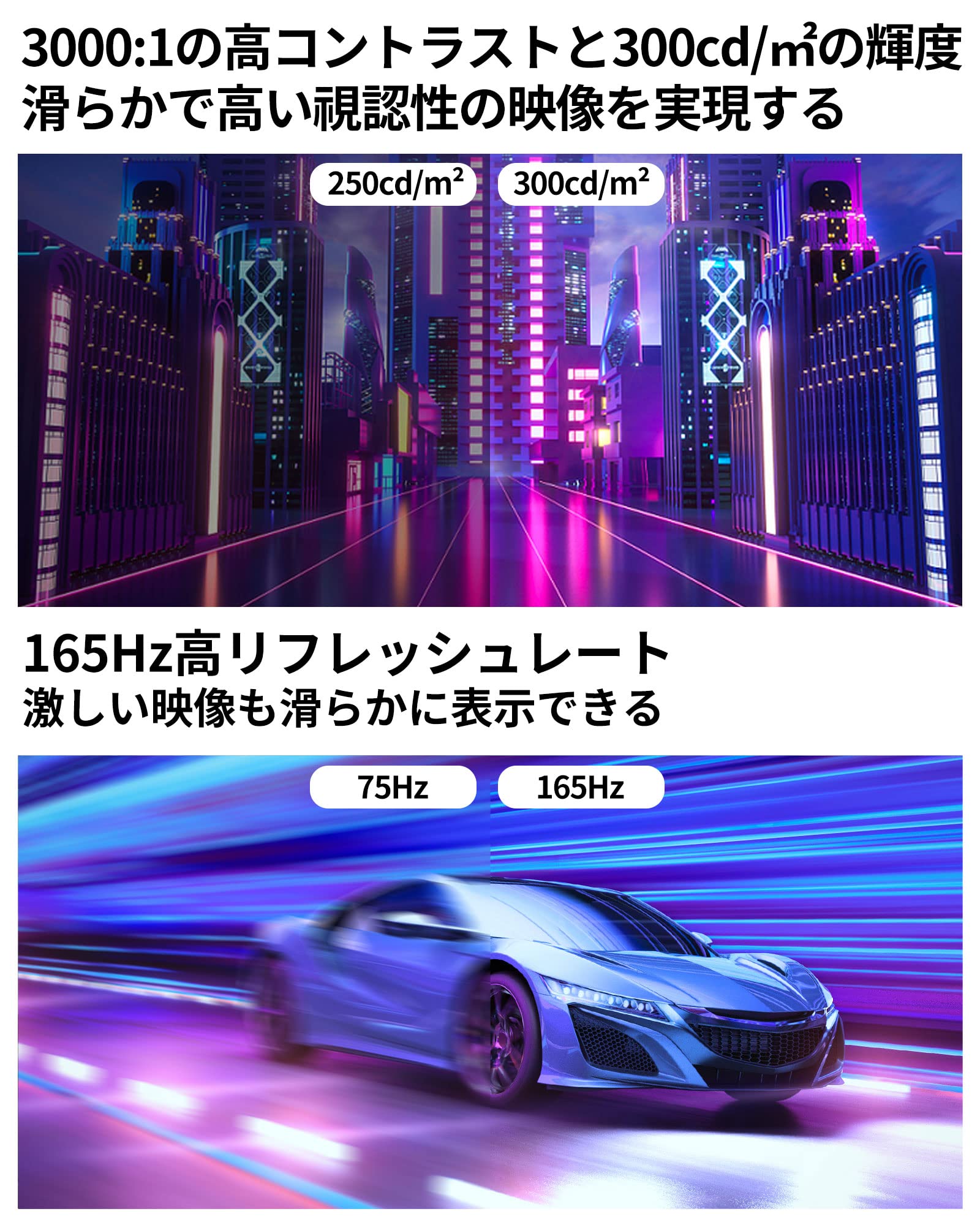 Amazon.co.jp: Jlink モニター 27インチ ディスプレイ 104%sRGB