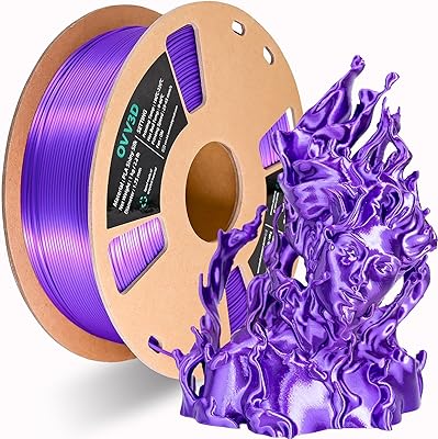 19 – OVV3D Silk PLA Filament 1.75mm, Upgrade Purple PLA Filament 3D Printer Filament, Silk Purple 3D Printing Filament, 3D Filament 1.75 +/- 0.02…