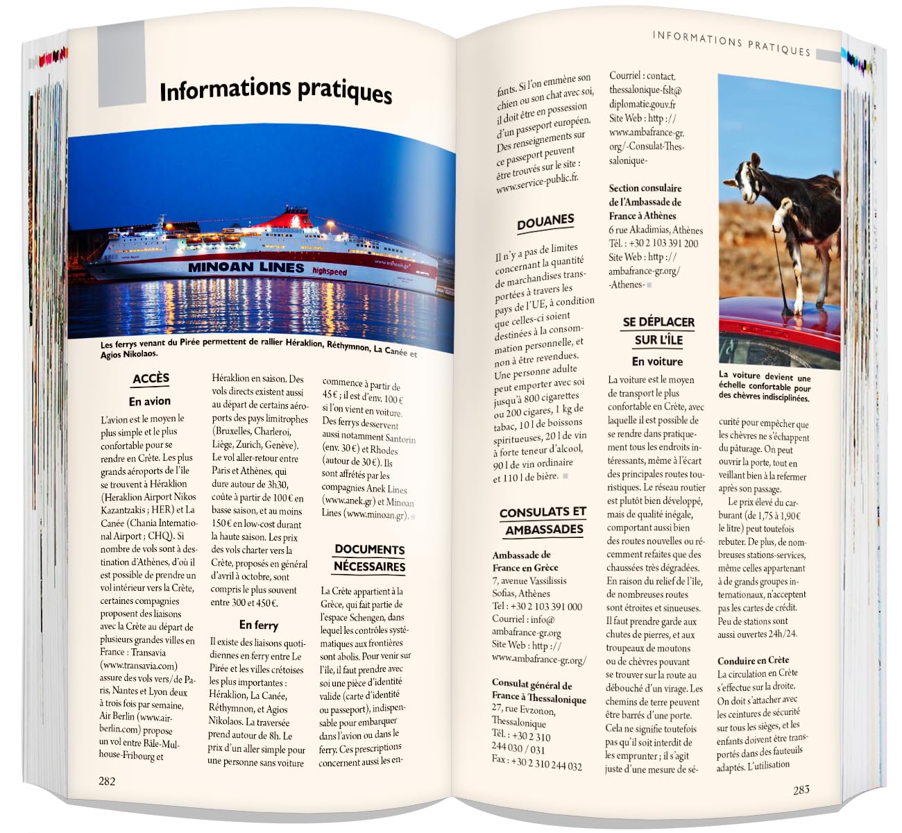 Crète: Guide + Atlas + Carte