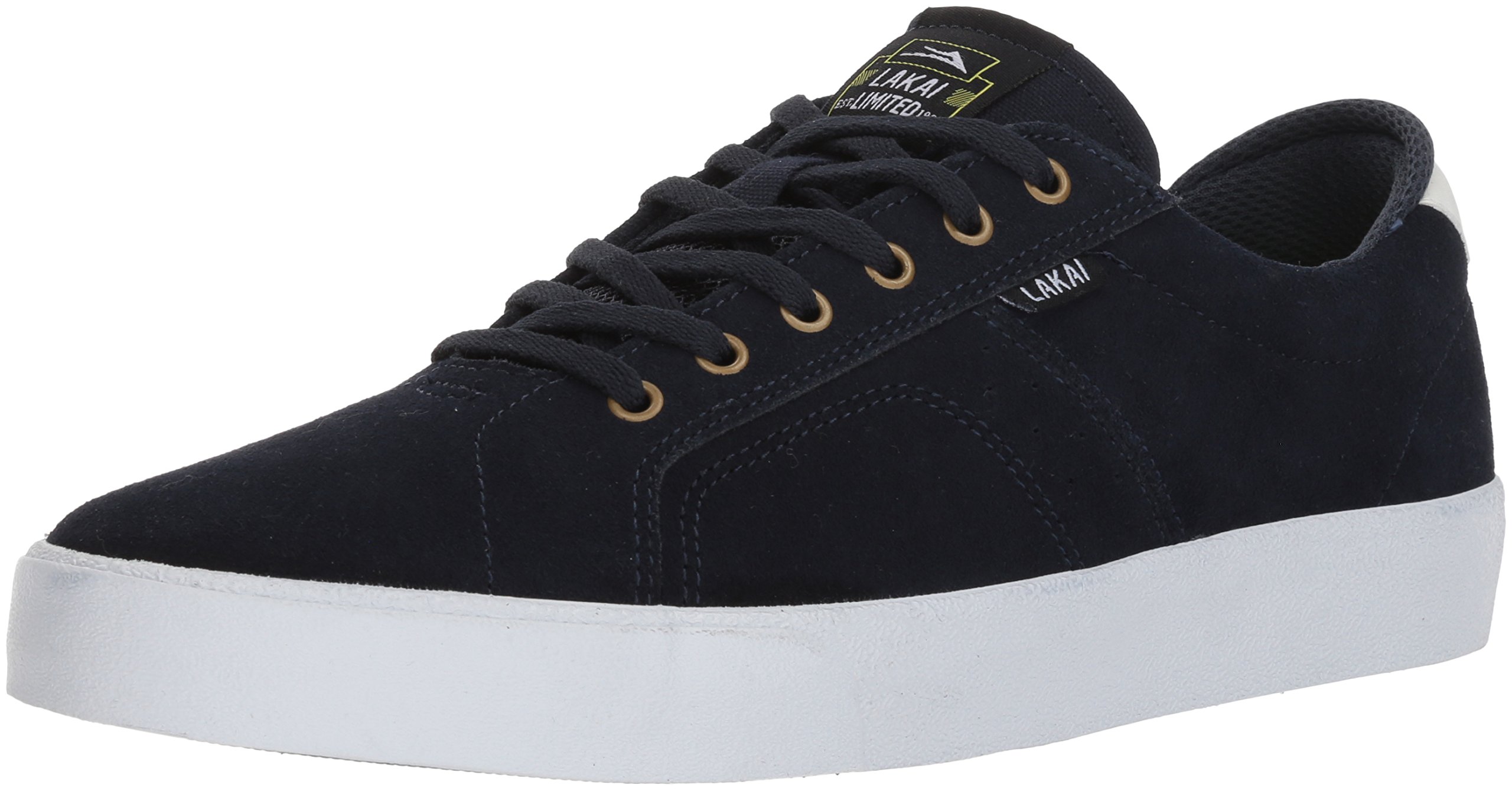 Lakai Unisex-Adult Flaco, Navy/White Suede, 13 Medium US