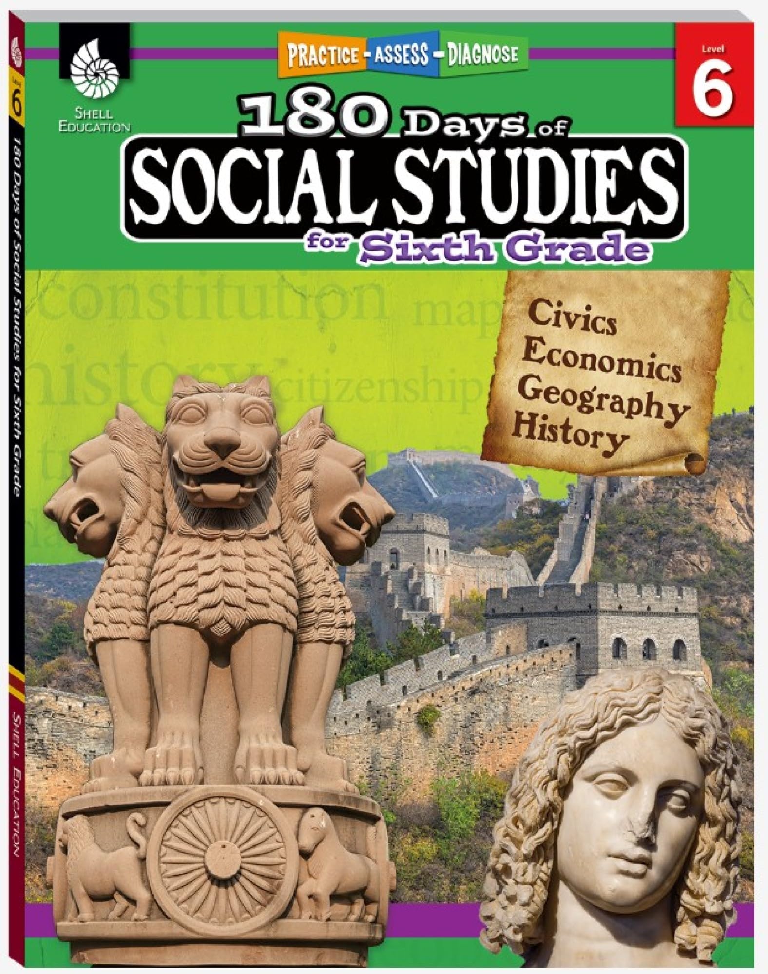 180 Days(tm) Social Studies for Sixth Grade: Practice, Assess, Diagnose Perfect Paperback – 1 February 2018