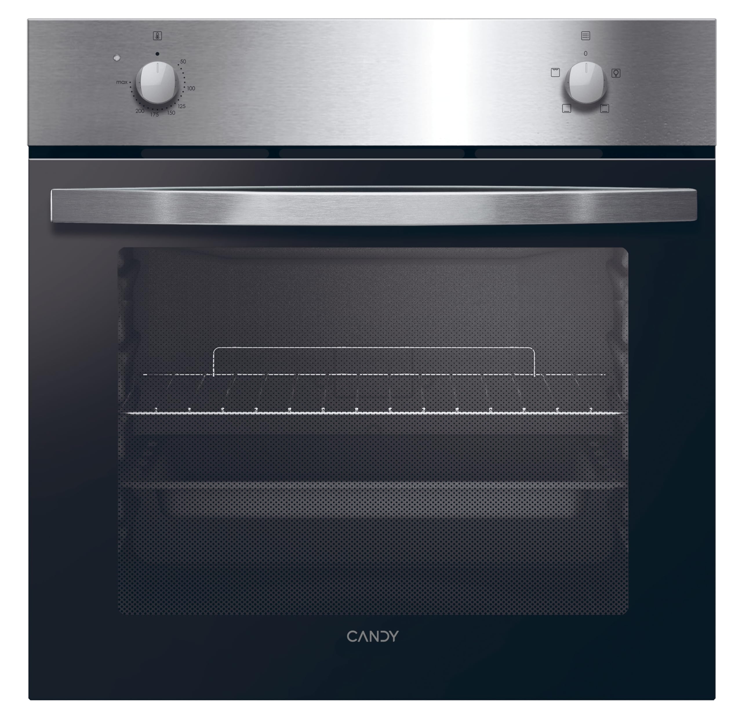 Candy FIDC X100IT Forno Elettrico Convenzionale, 70L, Classe A, Inox, 4 Funzioni, 59,5 x 59,5 x 56,8 cm