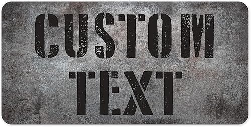 Miniatura 24 de Letrero Personalizado, Letrero de Calle Personalizado, 11 Colores de Fuente, 13 Estilos de Fuente, 4 Opciones de Agujeros, 22 Tamaños, 6x24 Madera