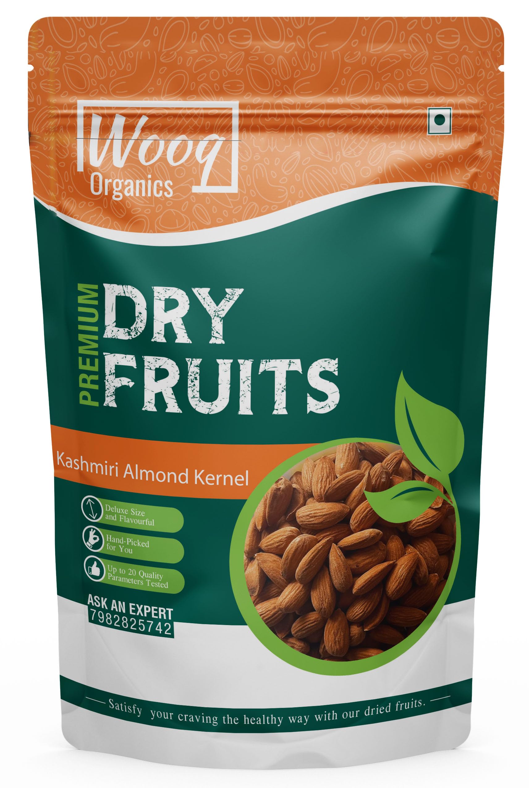 Gurbandi Almond Kernels 400g, rich oil Premium Gurbandi Almond Kernels: Exquisite Taste and Nutrient-Rich Goodness, Straight from the Pristine Valleys"