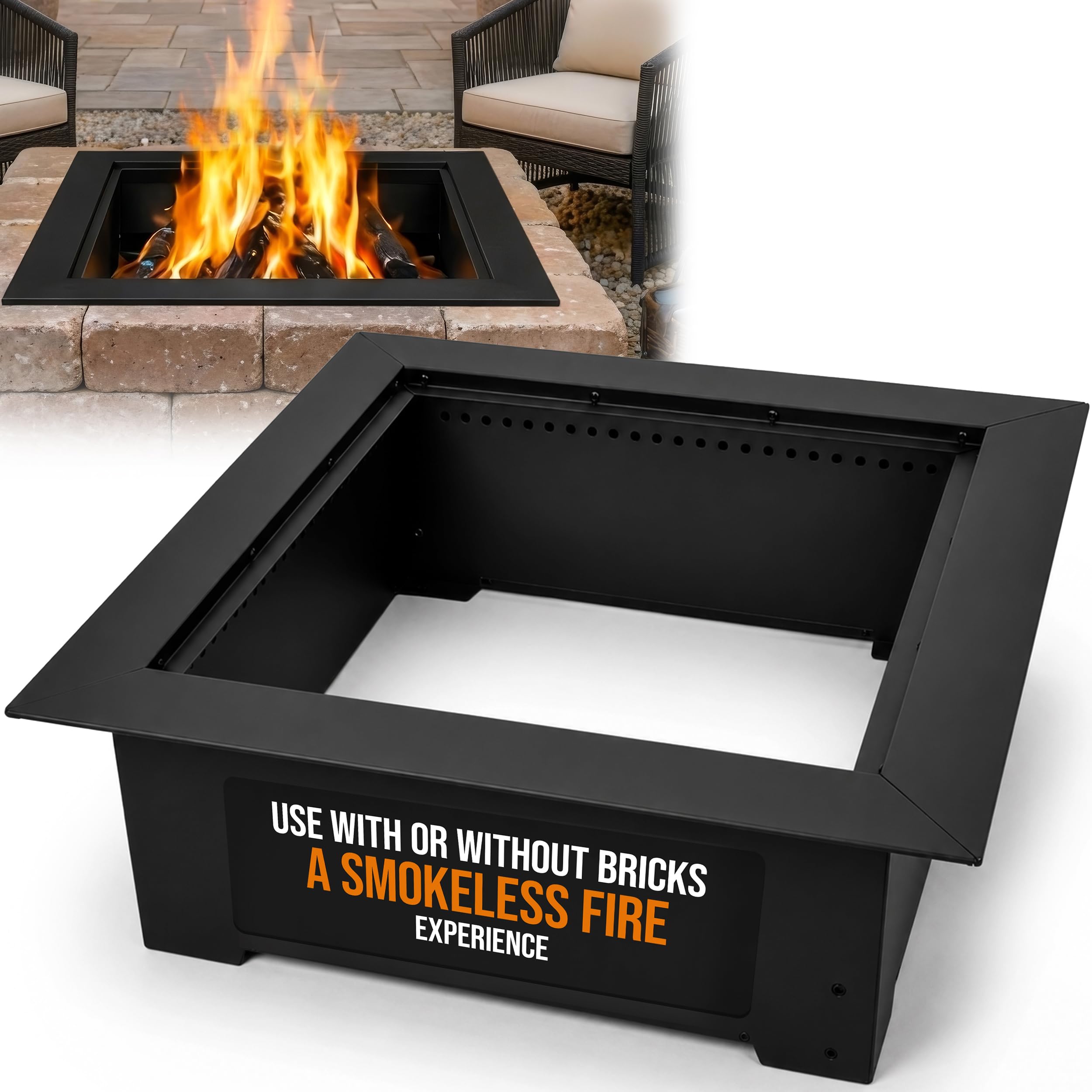 Photo 1 of Blue Sky Outdoor Living 36" Square Smokeless Fire Ring Insert