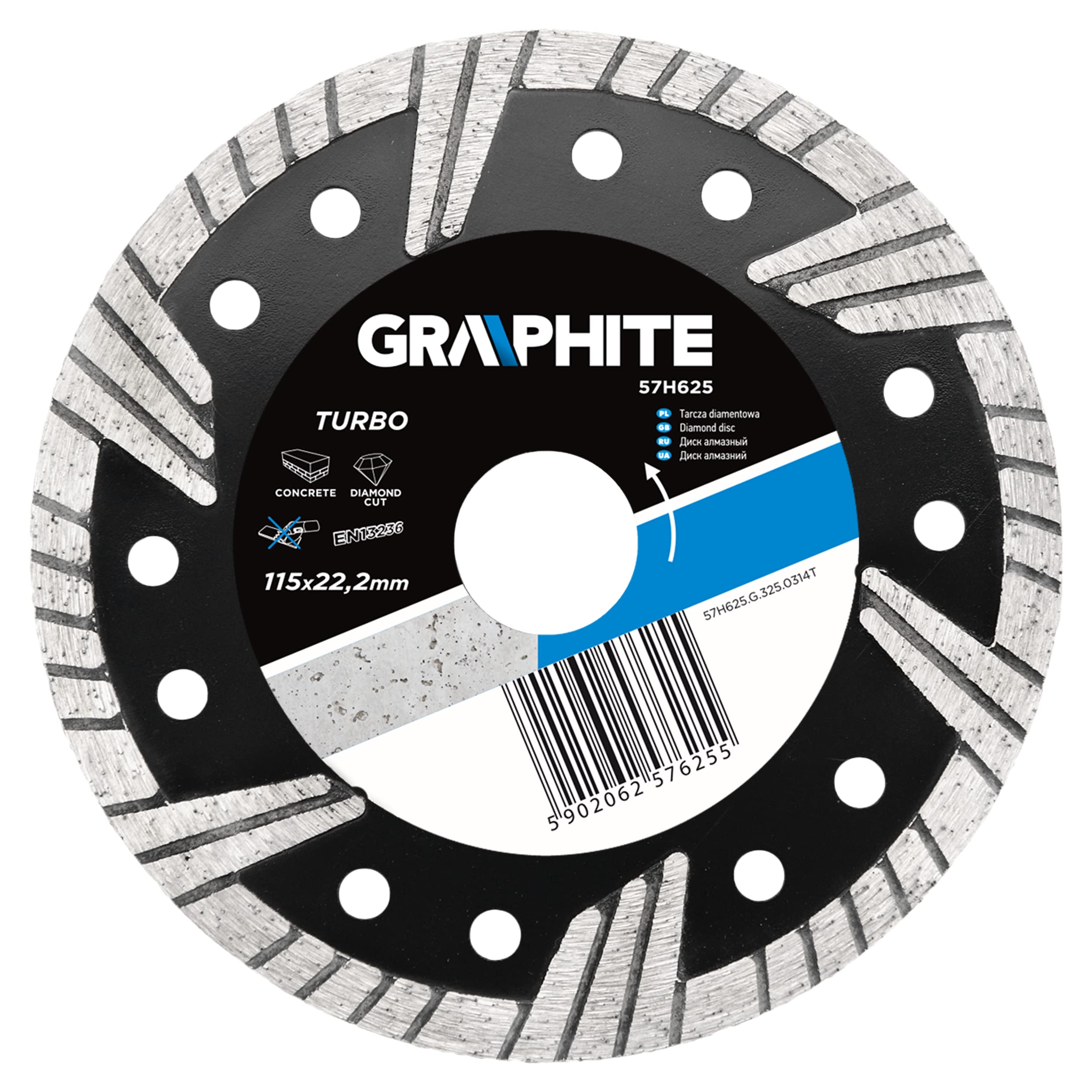 Fits TOPEX-NEO-GRAPHITE NARZ�DZIA 57H625 GRAPHITE DIAMOND DISC 115MM, ⭐UK Stock⭐