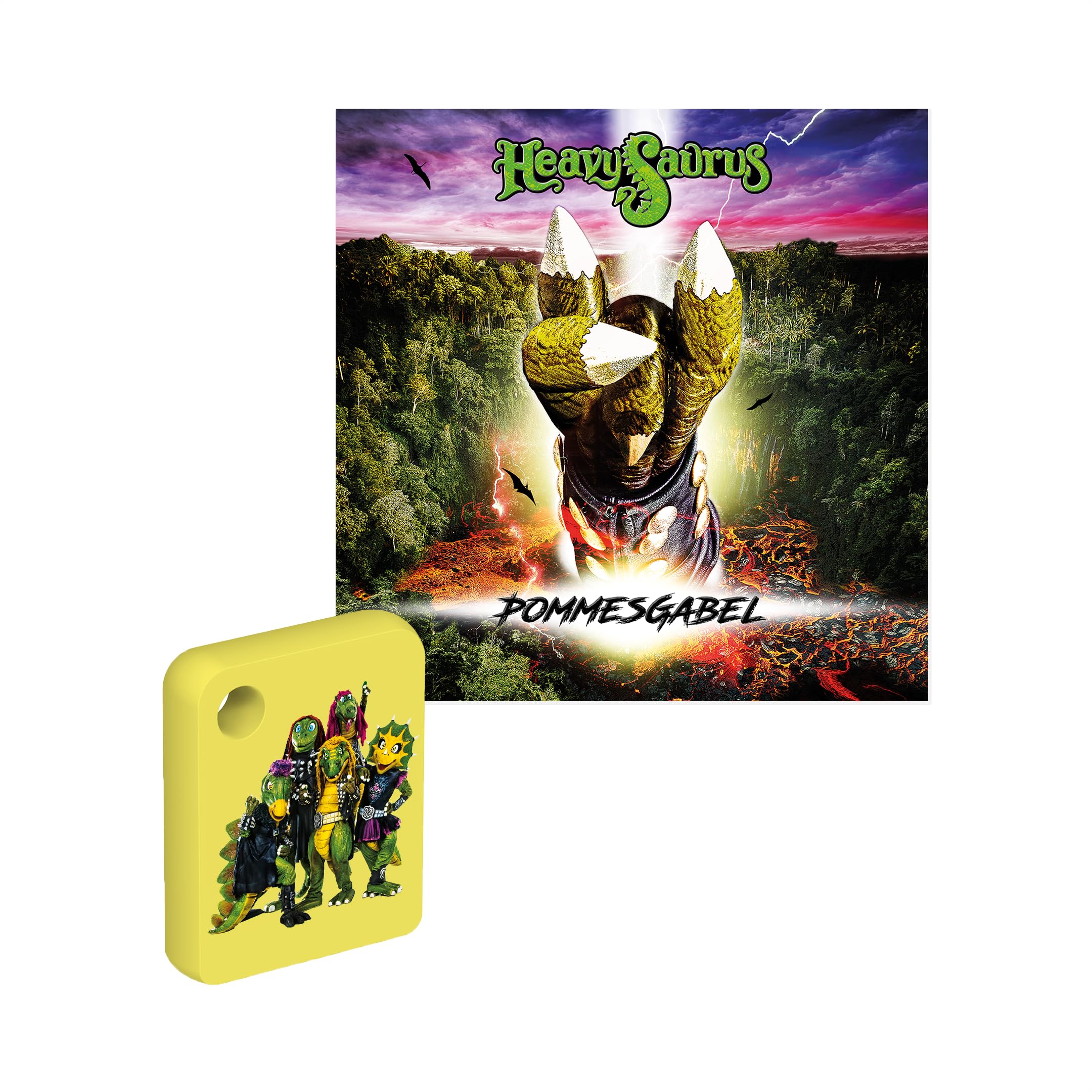 Galakto (Edel) Chip Fork, 1 Galakto Token, Yellow, Fun, Kids, Two Headphone Jacks for Shared Listening