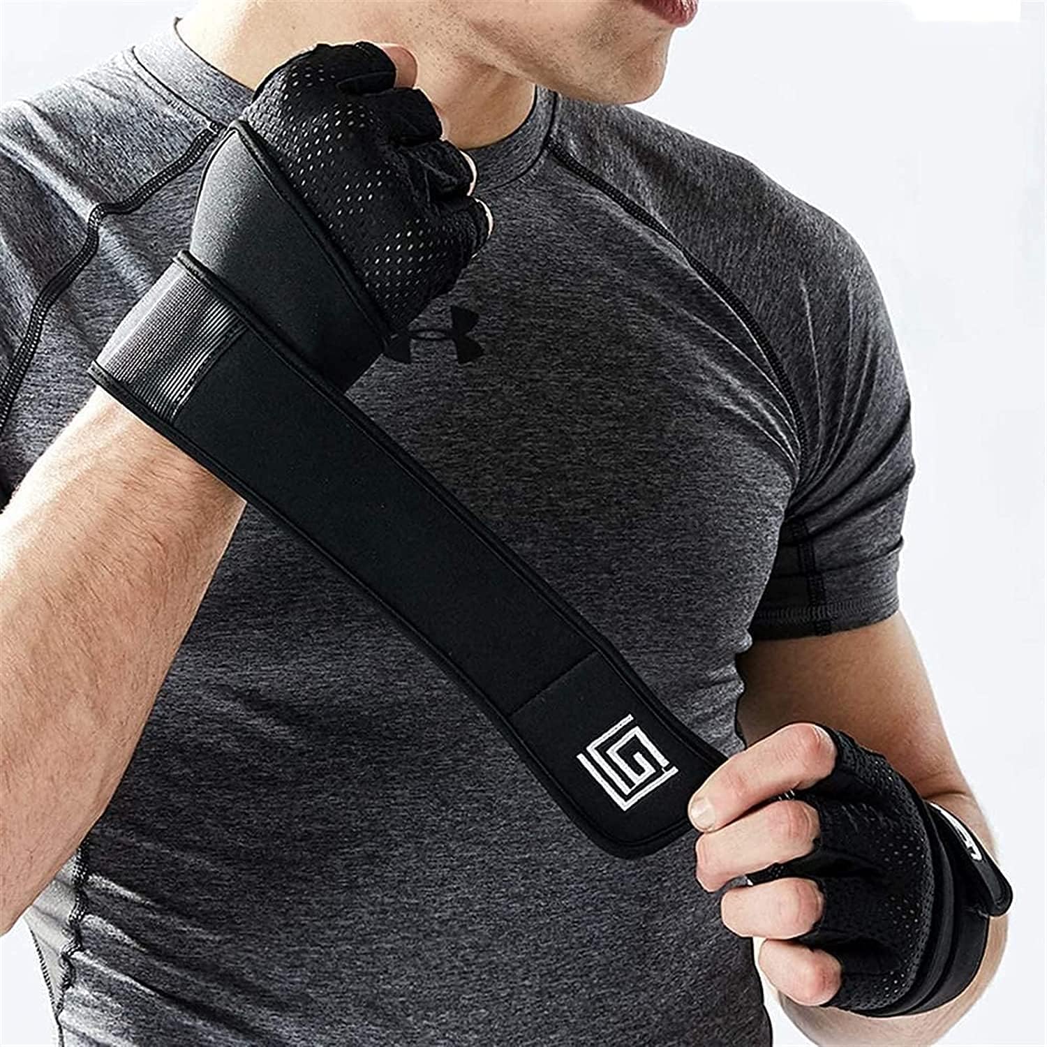 Finger Gloves Sport Gloves Men's And Women's Weightlifting Sports Mitten | Non-slip Breathable Fitness Gloves For Cross Training | Washable Leather Fitness Gloves With Wrist Support Fitness Exercise,
