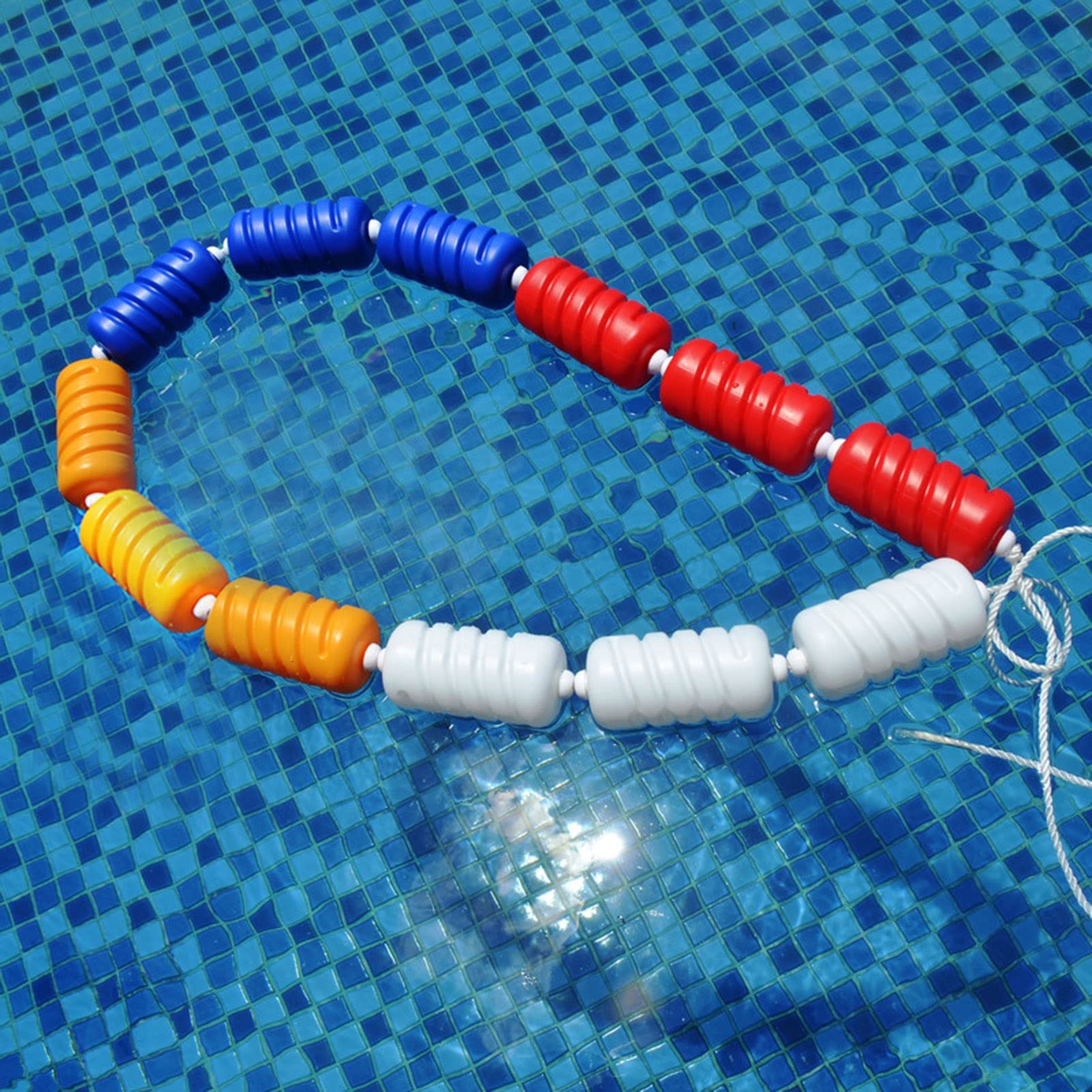 TUOYIBO 4/7/10/13/20/23/33/33 Ft Long Pool Safety Divider Rope, Swimming Pool Buoy Line with 2 Stainless Hooks, for Dividing Dangerous Areas (Size : 4m/13.1ft)