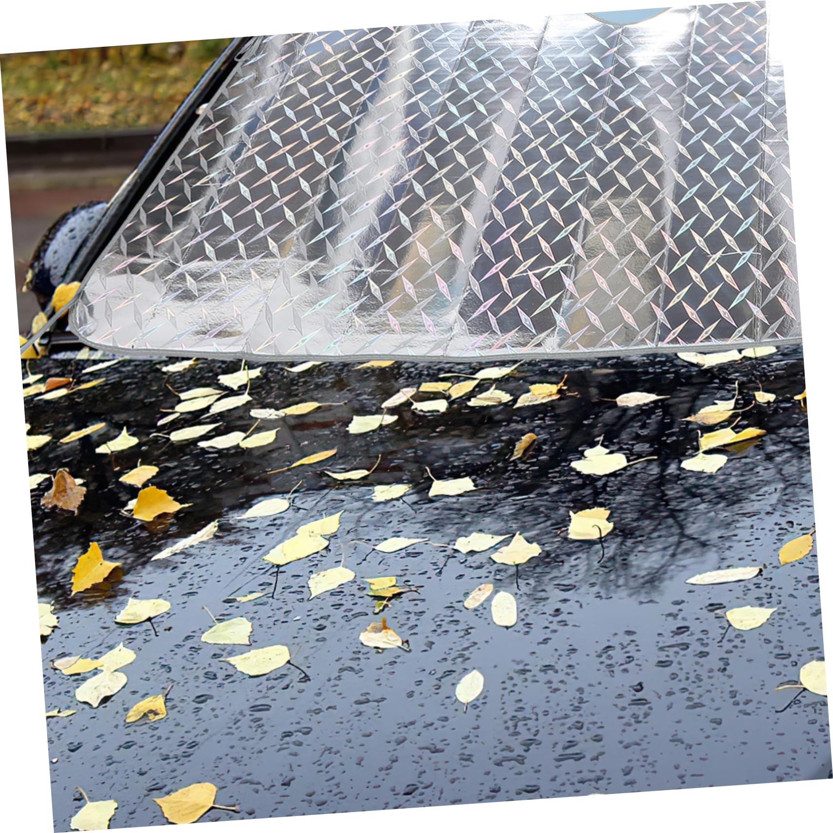 Ipetboom Para Sole Rigido Per Auto Tendina Parasole Per Finestrino Anteriore Copertura Parasole Per Parabrezza Blocca Luce Solare Impedisce Neve Adatto Vari Modelli Installazione Facile