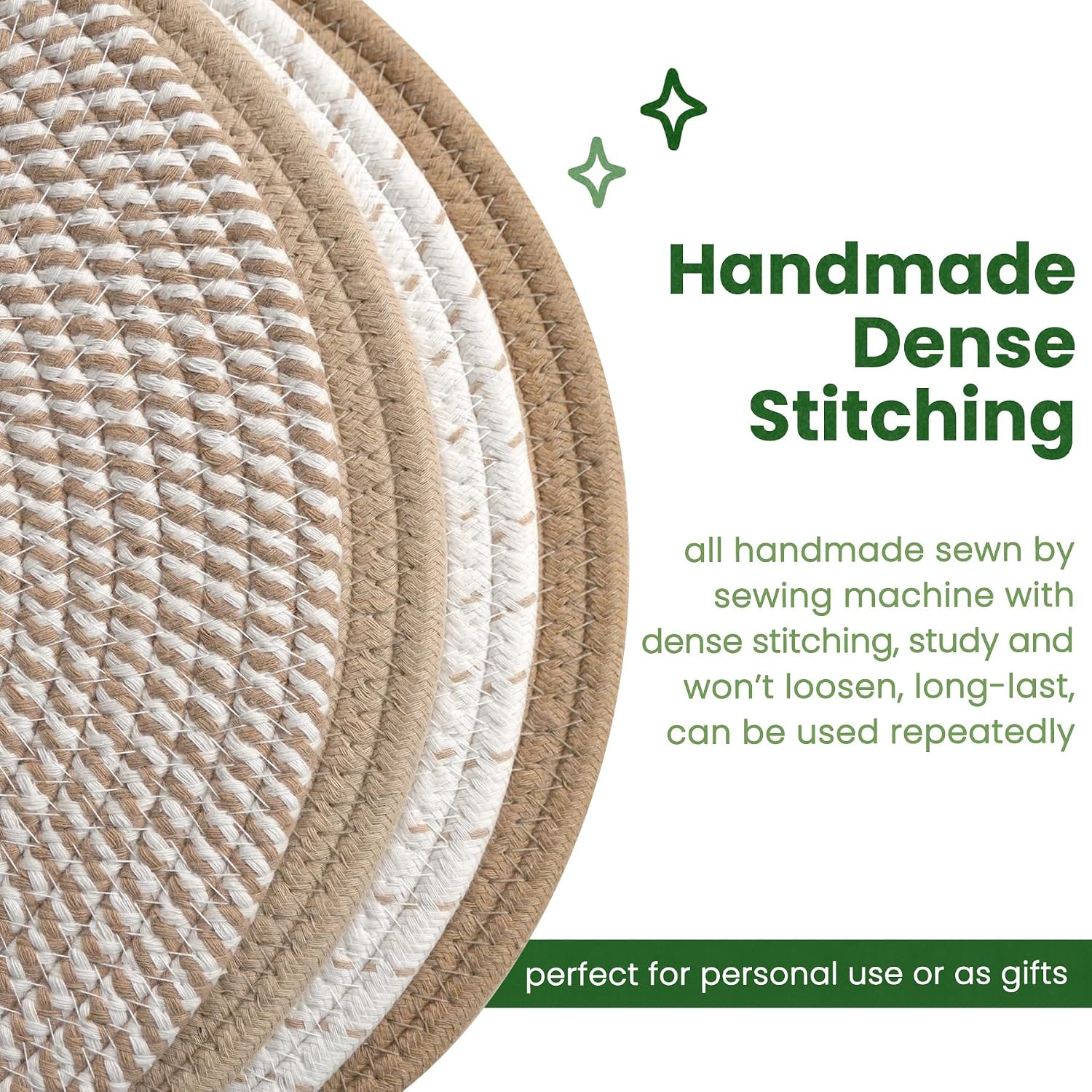 10 Inch Trivets for Hot Dishes, 4 Pcs