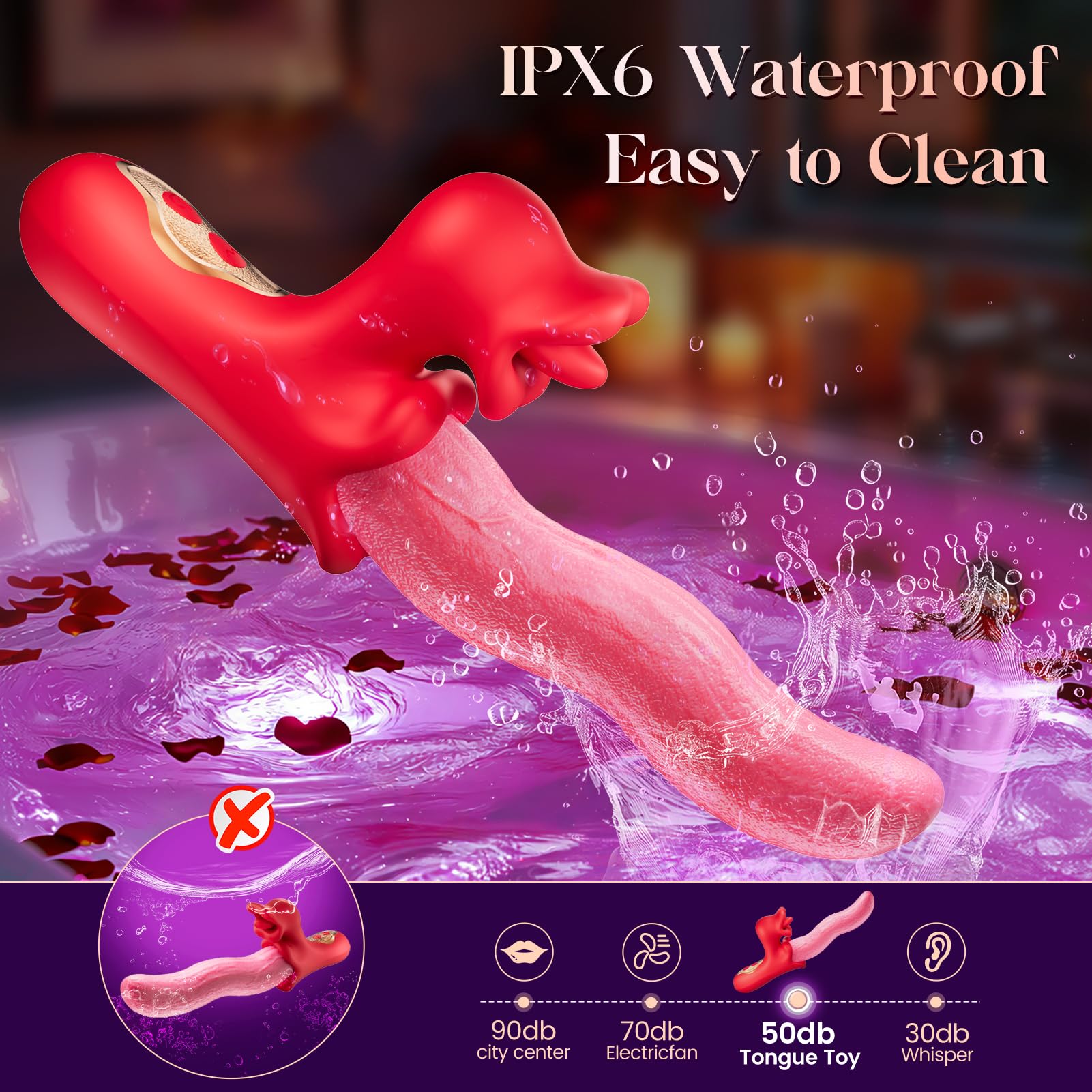 Amazon.com: G Spot Vibrator Tongue Toy for Women, Toendi Rabbit Vibrators  Adult Sex Toys with 9 Wriggling & 9 Licking Vibrating Mode, Rose Sex Toy  Clitoral Stimulator Thrusting Vibrator for Couples Female