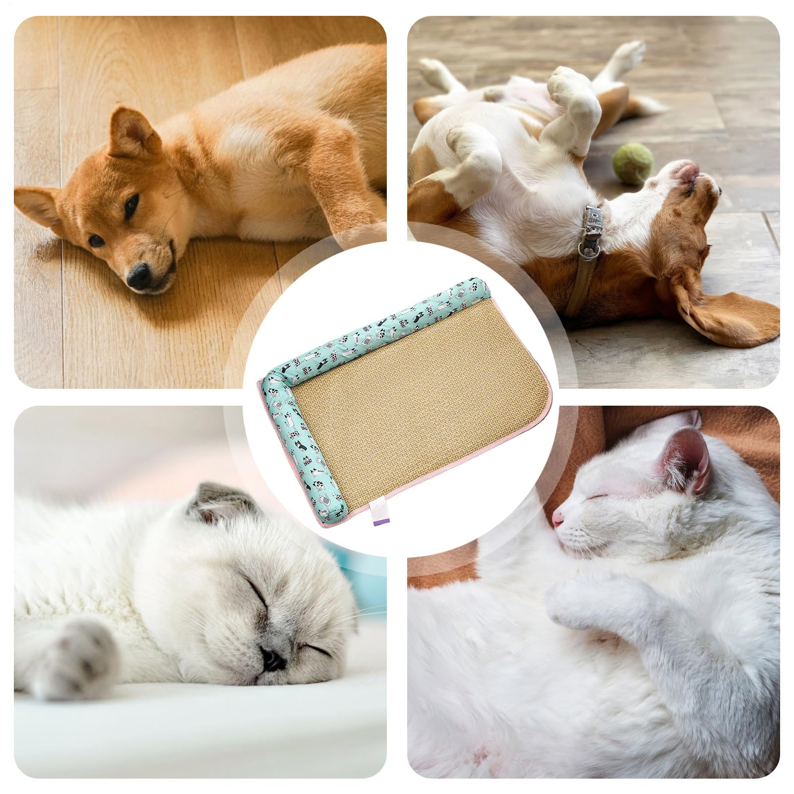 Generisch Tappetino refrigerante per cani | Letto refrigerante per cani e gatti per – Nido traspirante per gatti durante l'estate, per animali domestici