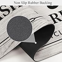 Vista 4 de Pauwer - Alfombra de corredor para lavandería de 20"x60", impermeable, de goma, antideslizante, alfombra de cocina para piso, lavable, alfombra