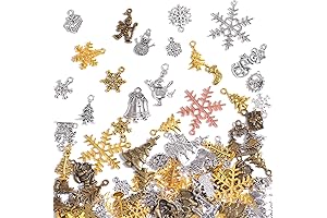 Vintage Metal Christmas Hair Charms