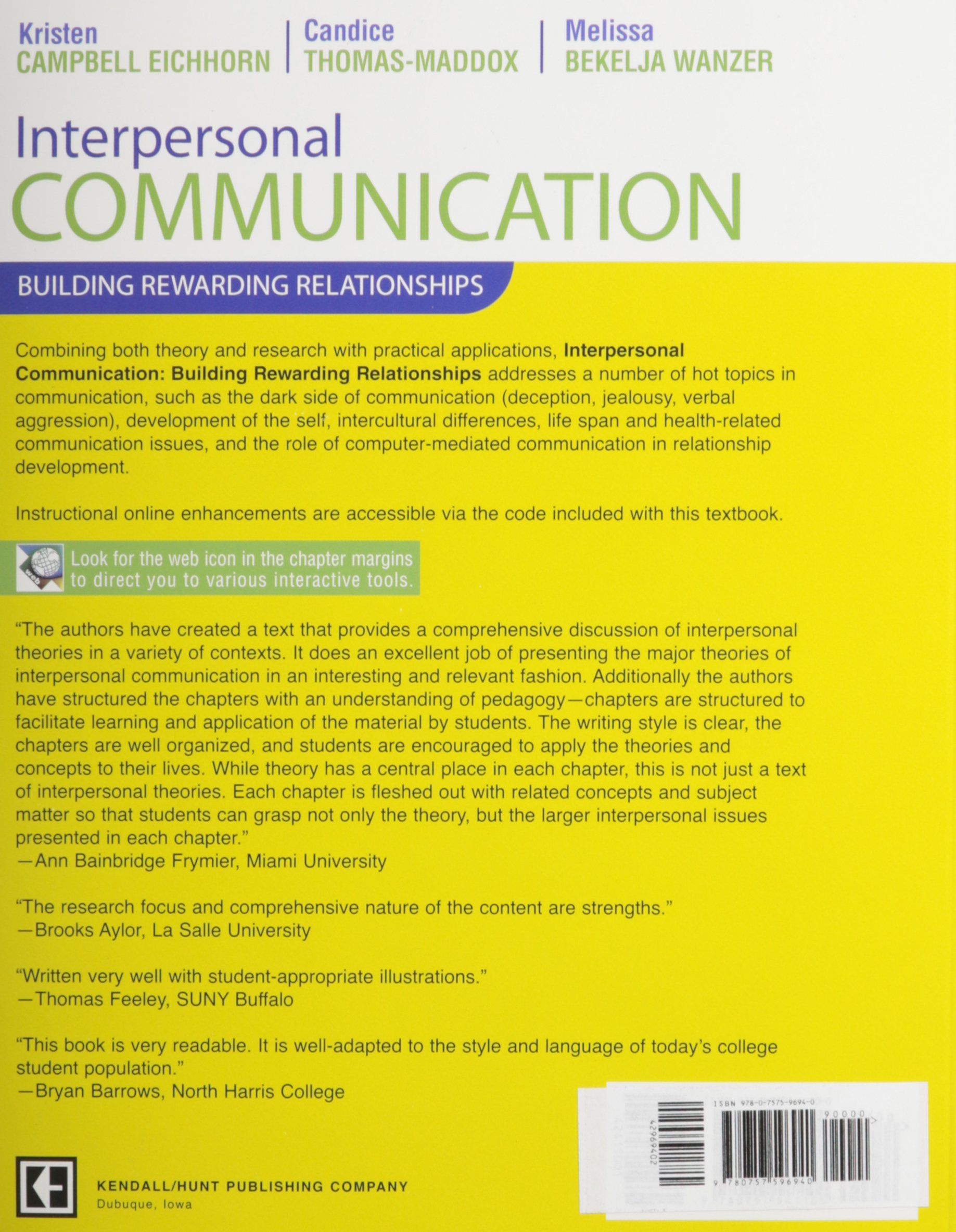 Interpersonal Communication: Building Rewarding Relationships