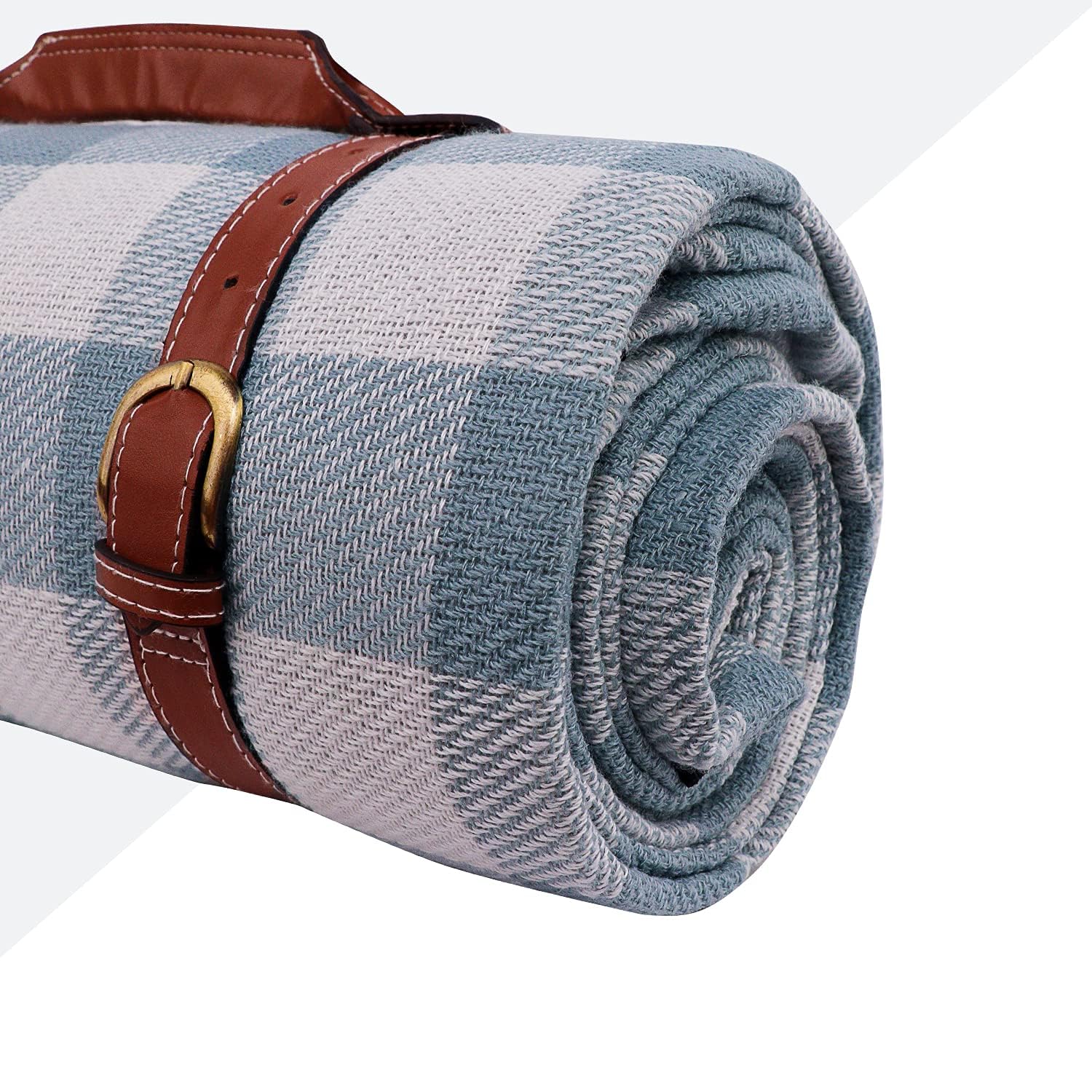 Tappetino da picnic, 190 x 200 cm, coperta da picnic oversize impermeabile a prova di sabbia, tappetino da spiaggia per 6-8 adulti, grande e spessa, coperta da picnic a quadretti per tappetini da
