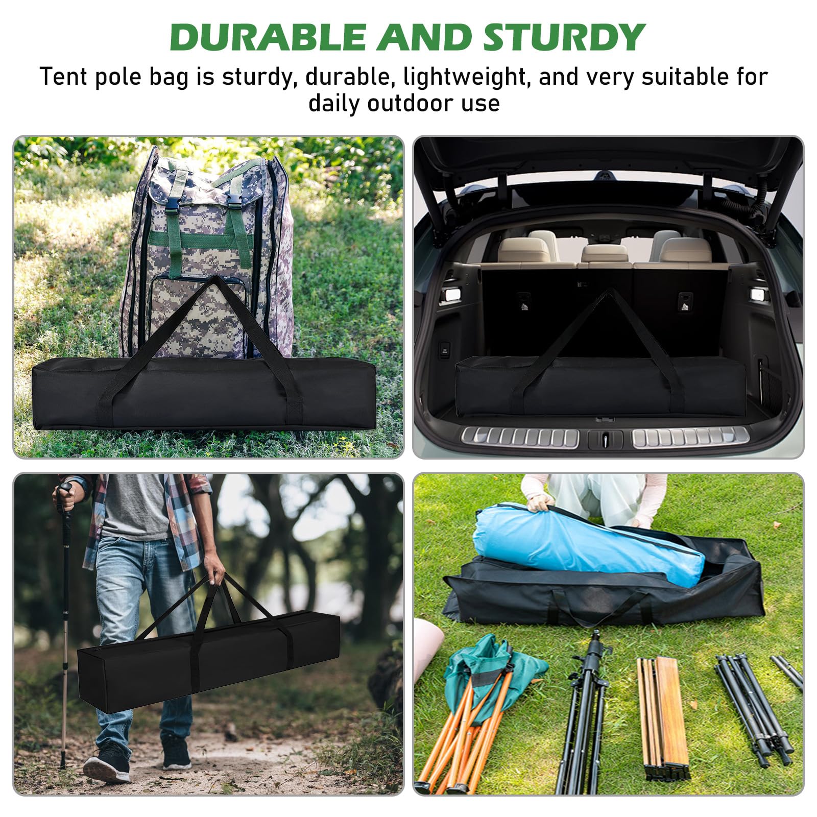 Tragbare Zeltstangentasche, Aufbewahrungstasche Für Zeltstangen, Tragbare Stativtasche, Universal Canopy Tent Roller Bag, Zeltstangentasche, 600D Oxford Stoff Wasserabweisend Für Mikrofon Fotografie