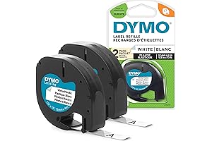 DYMO LetraTag Plastic Labels: The Ultimate Labeling Solution for Organization and Clarity