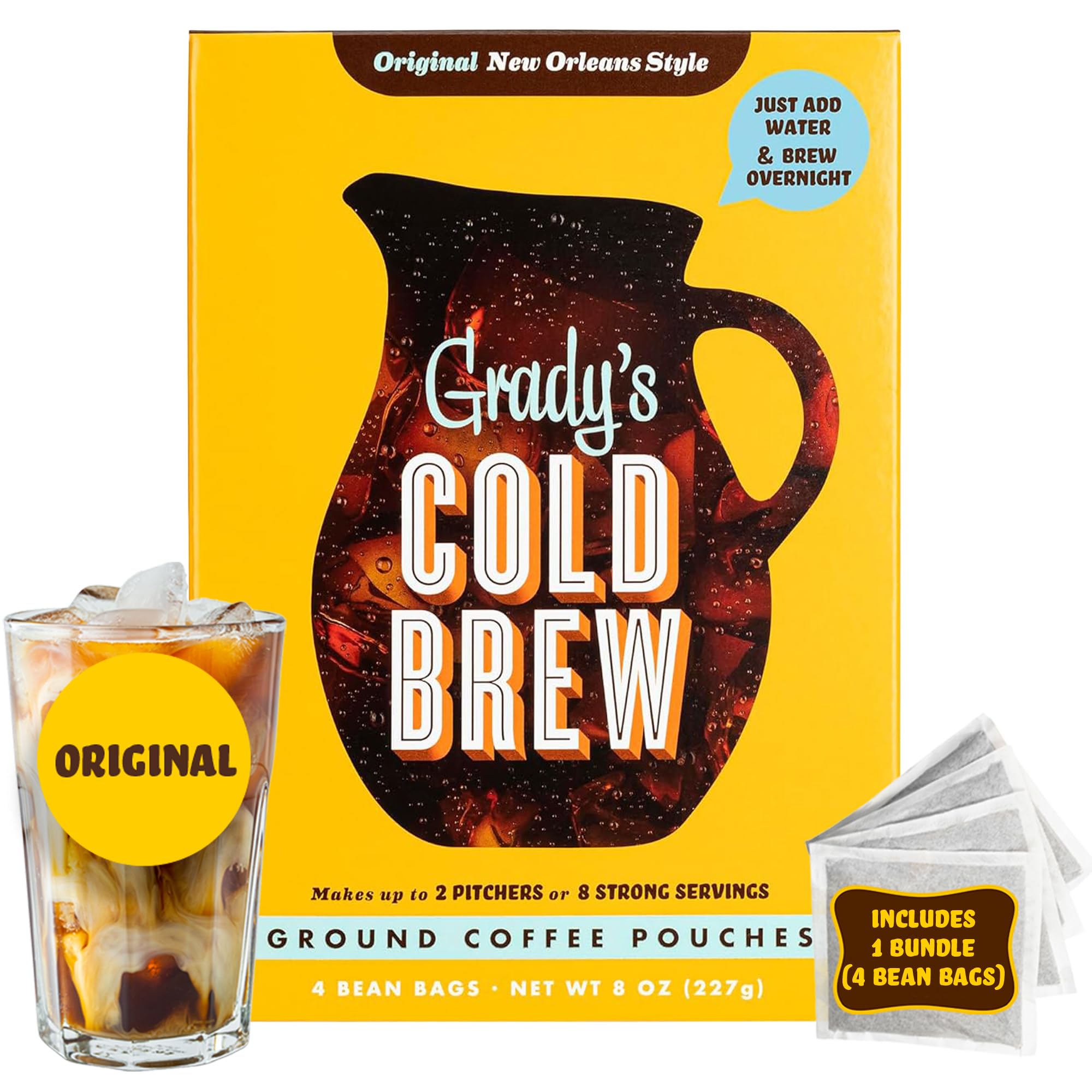 Grady's Cold Brew Bean Bag Can (8 ounce)