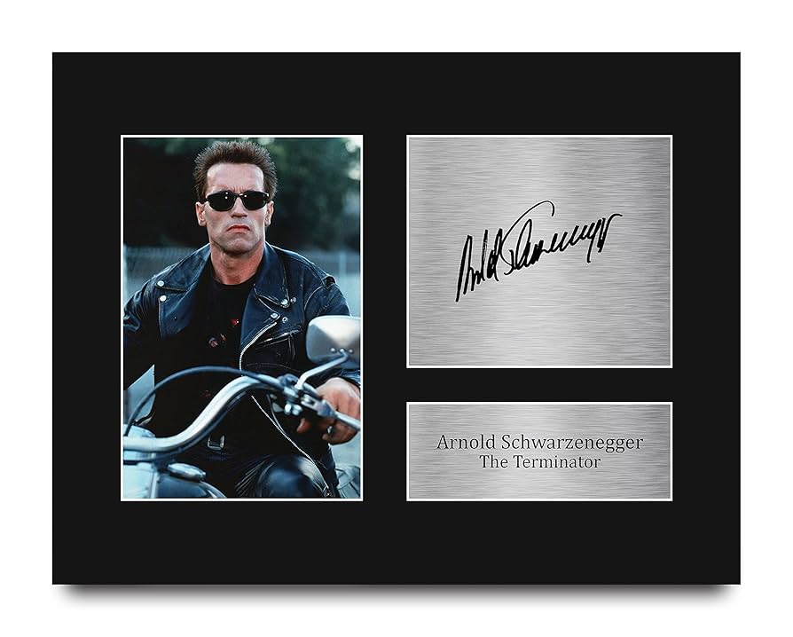 ア―ノルド・シュワルツェネッガーの直筆サイン入りコレクション・カード ア―ノルド・シュワルツェネッガーの直筆サイン入りコレクション
