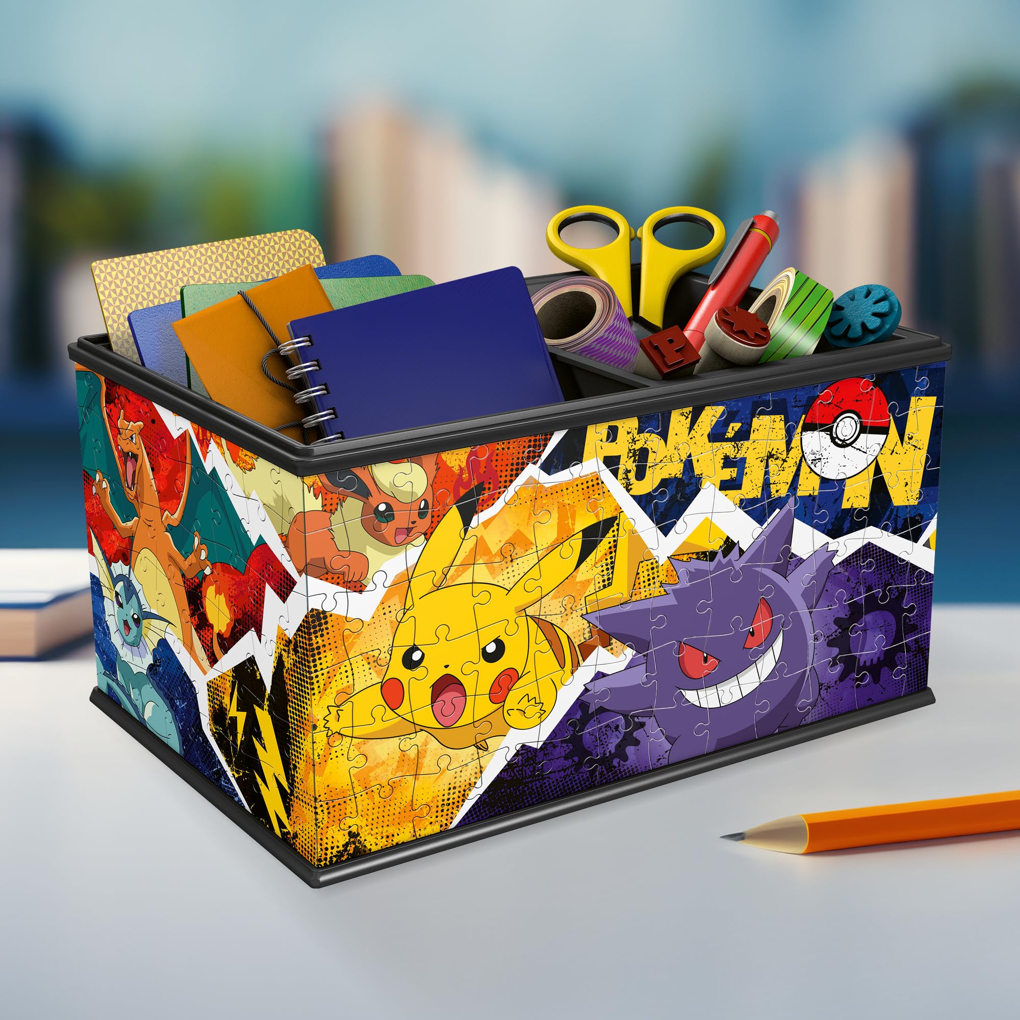 Ravensburger 3D Puzzle 11546 - Aufbewahrungsbox Pokémon - Praktischer Organizer für Pokémon Fans - Geschenkidee für Erwachsene und Kinder ab 8 Jahren