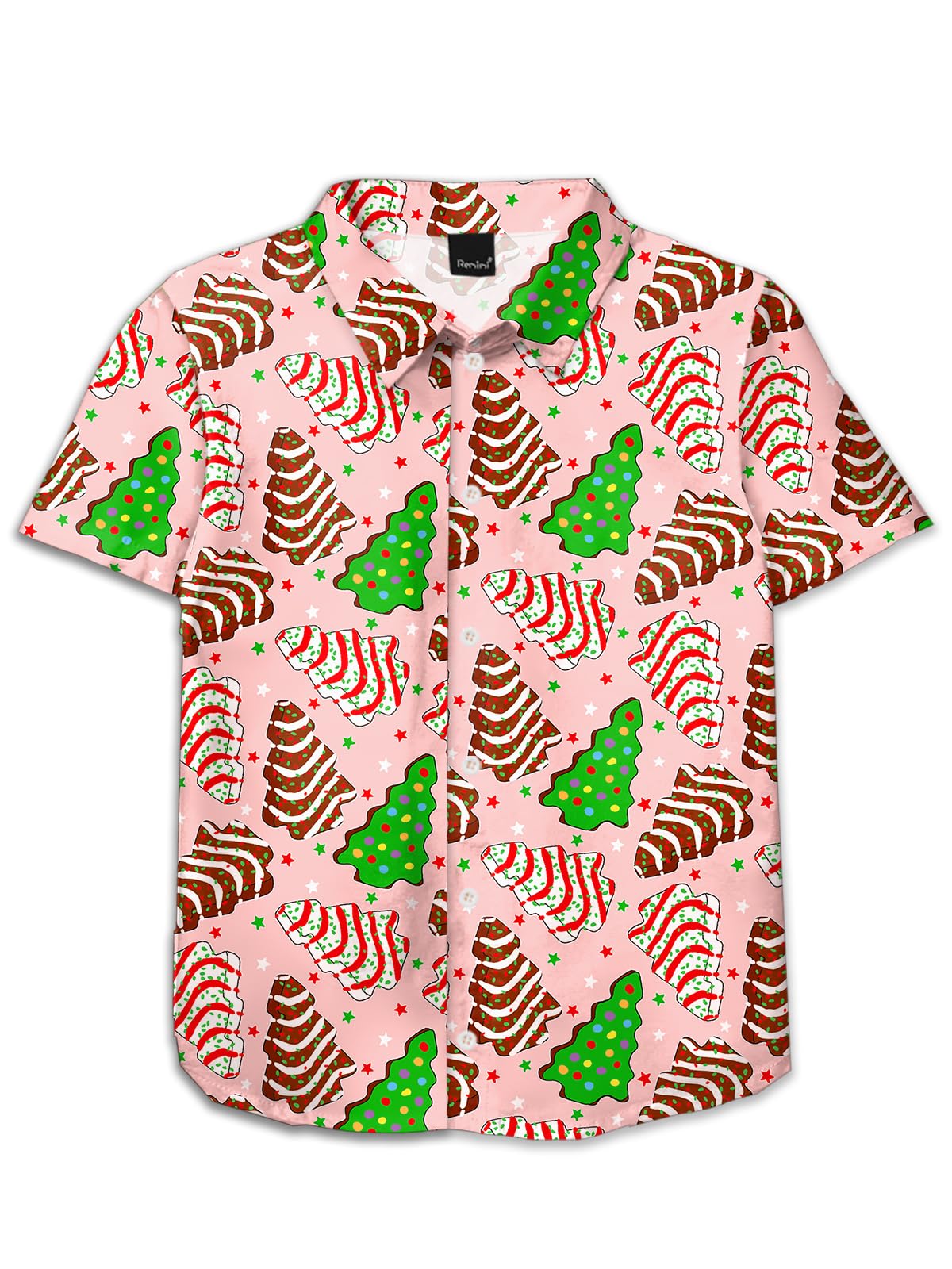 Remimi Unisex Kids Halloween Shirt Boys Pumpkin Ghost Shirts Hawaii Button Up Tops 5-14 Years