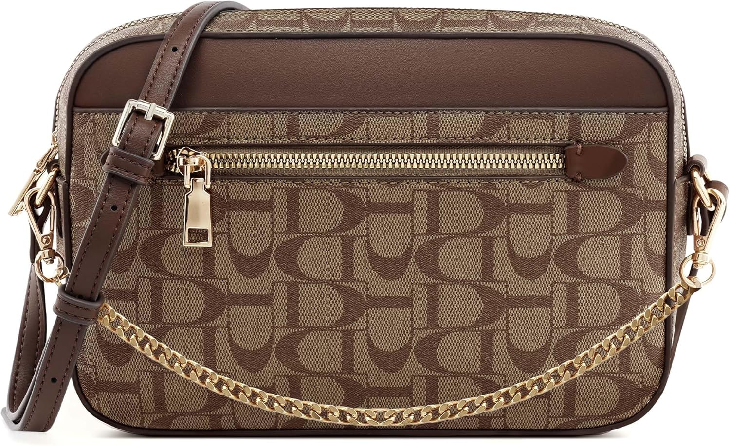 Crossbody Bags for Women PU Leather Purses for Women Trendy Women's Shoulder Handbags with Chain Strap