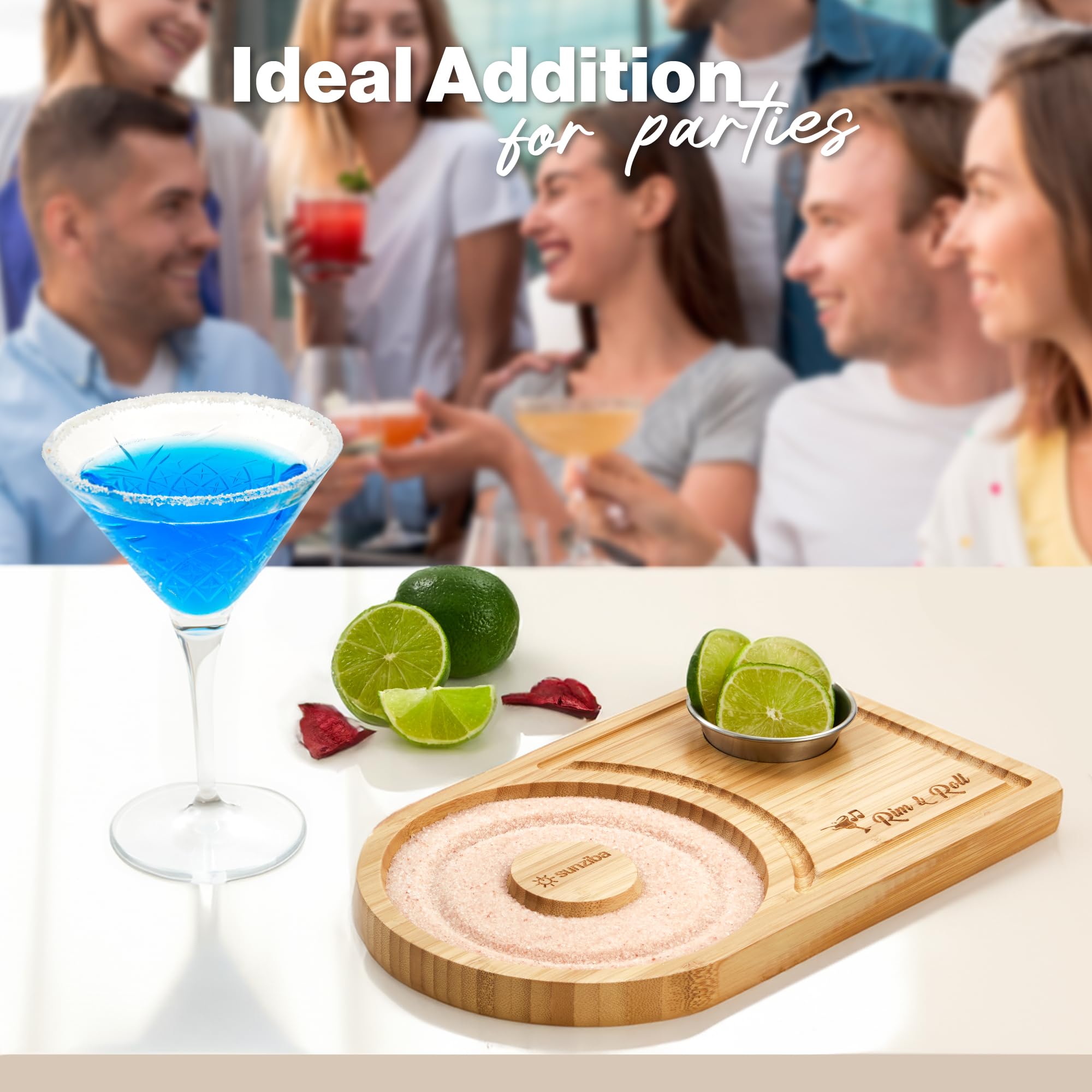 Sunziba Margarita Salt Rimmer Set for up to 6