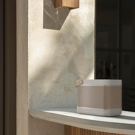 BANG & OLUFSEN Beolit 20 - Portable Bluetooth Speaker - With Wireless Charging Pad, 3.5mm jack output - Smoke Gray